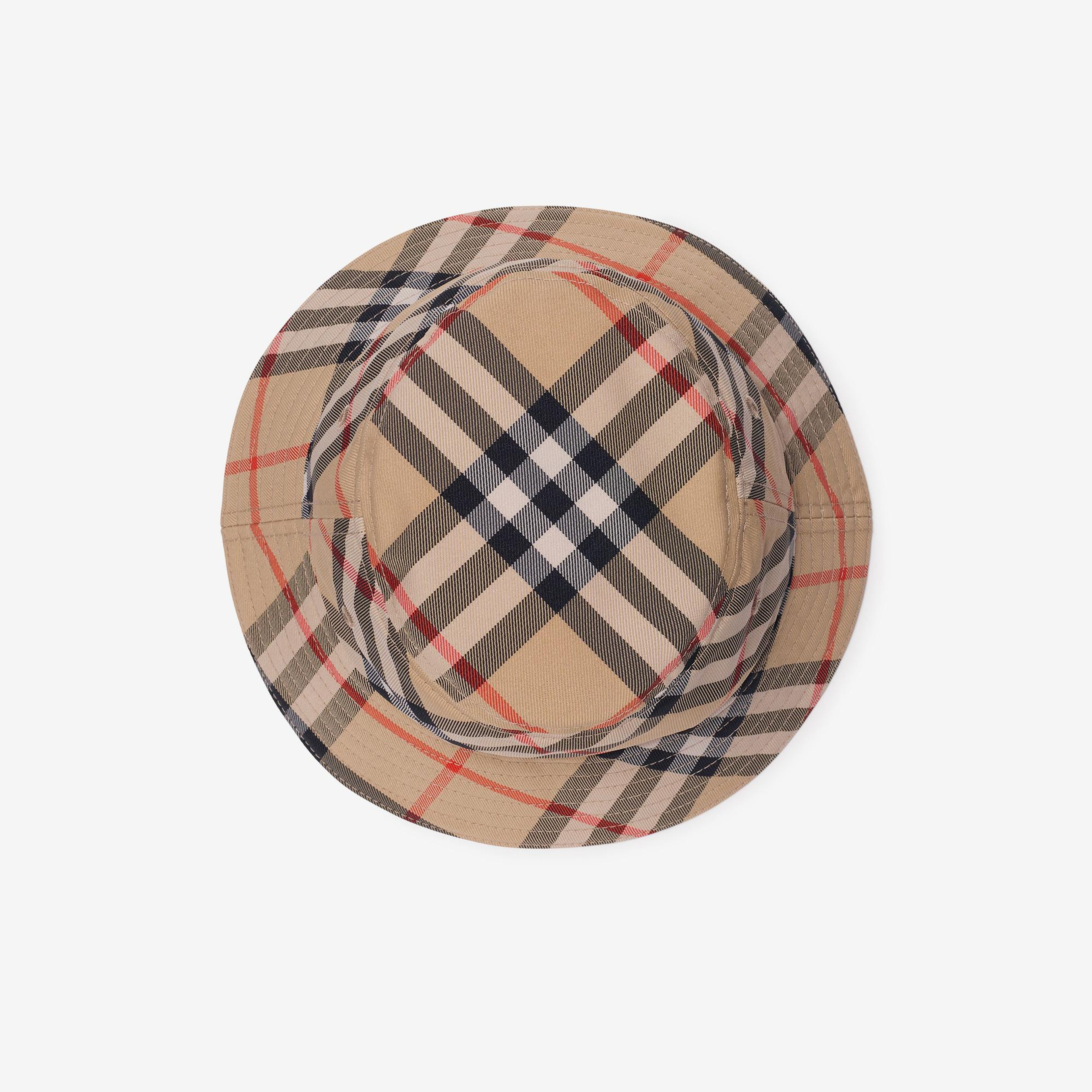 Burberry Bucket Çocuk Bej Şapka