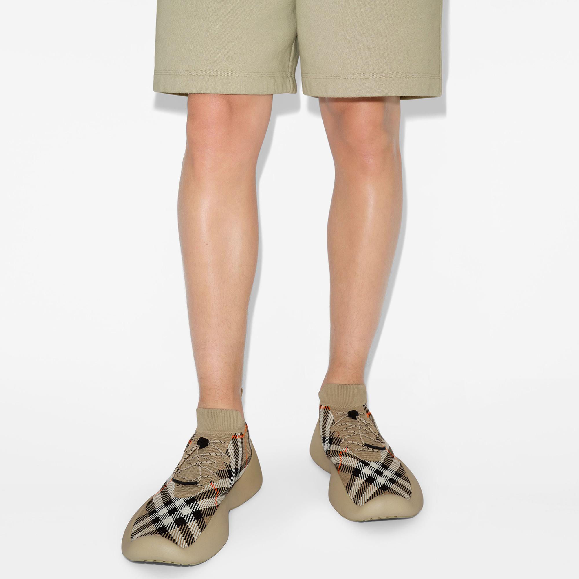 Burberry Knit Neptune Erkek Bej Sneaker