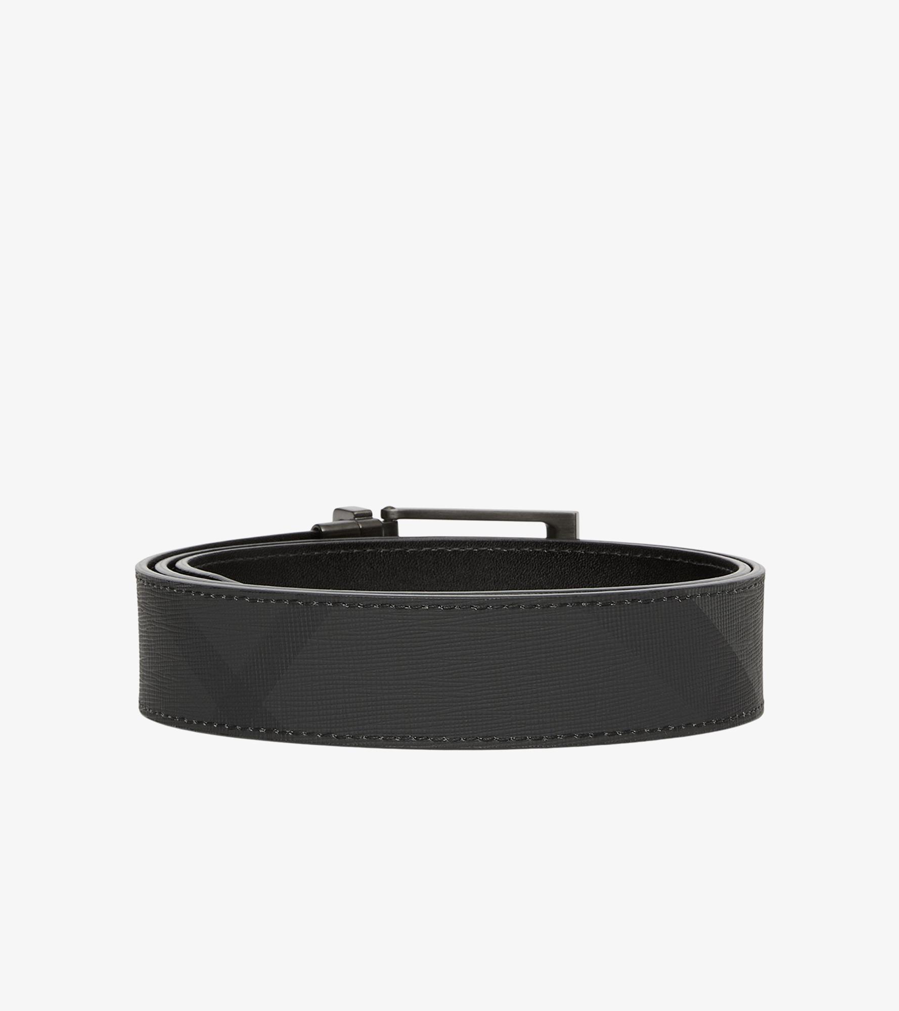 Burberry Reversible Check Erkek Gri Kemer