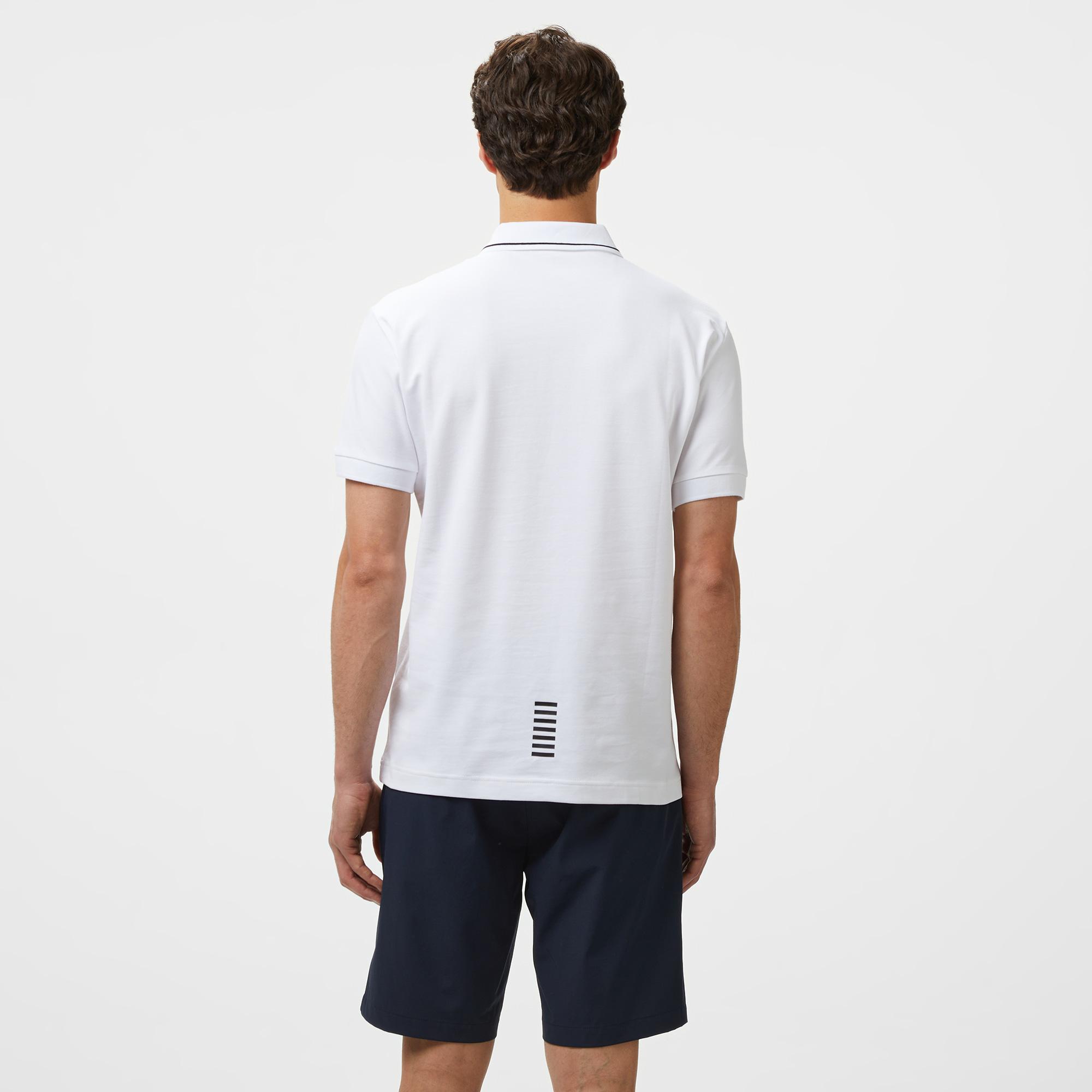 EA7 Erkek Beyaz Polo