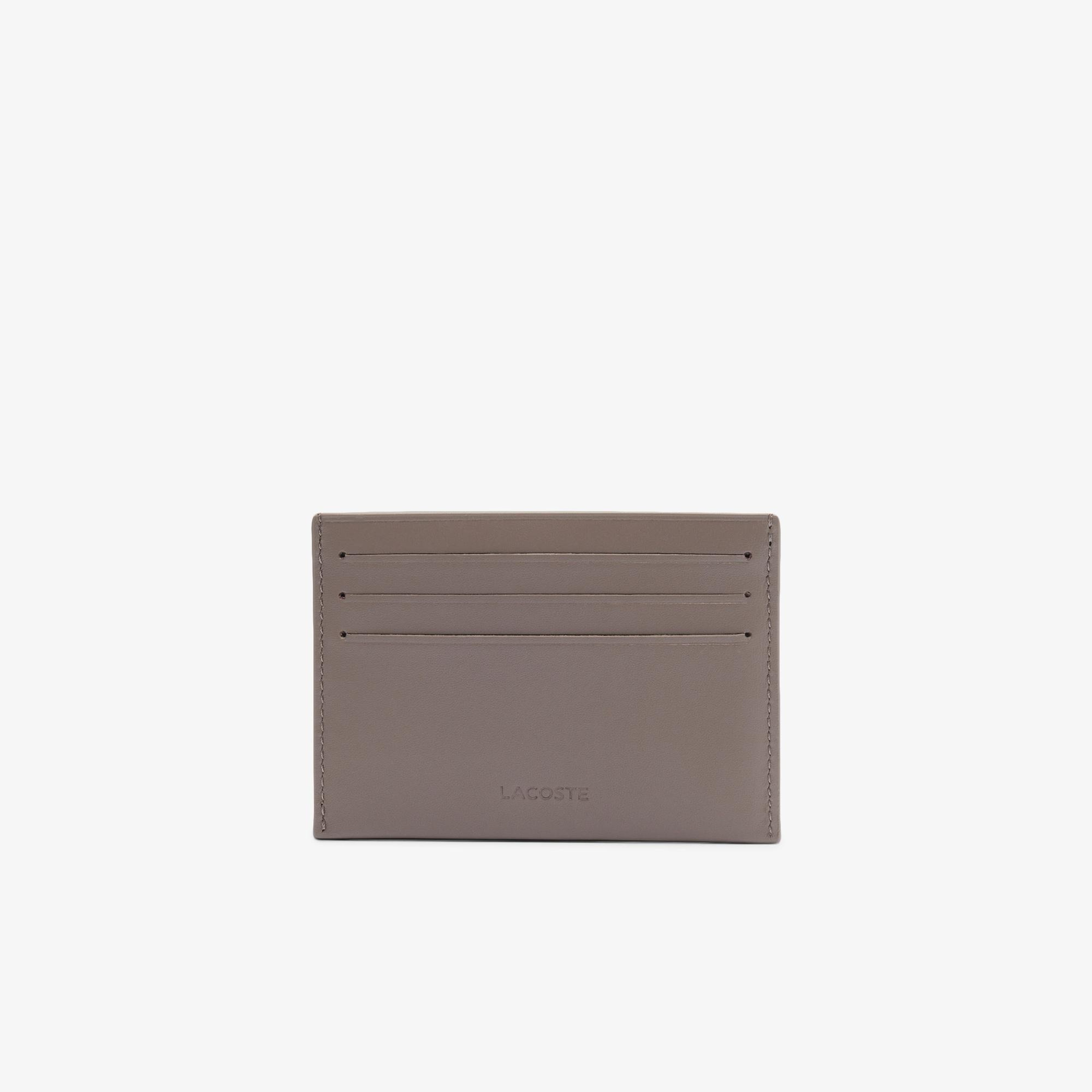 Lacoste FG Erkek Deri Açık Kahverengi Kartlık
