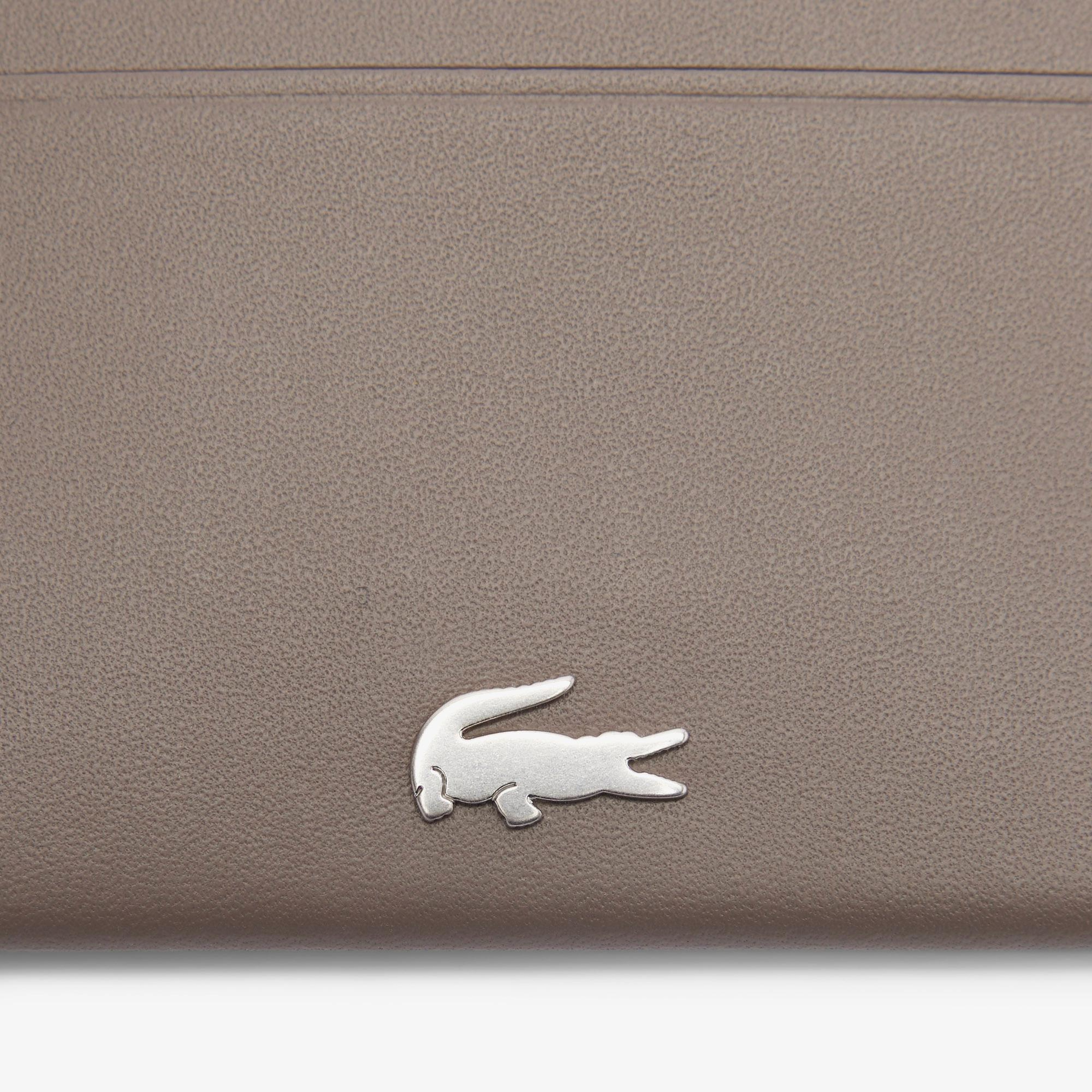 Lacoste FG Erkek Deri Açık Kahverengi Kartlık