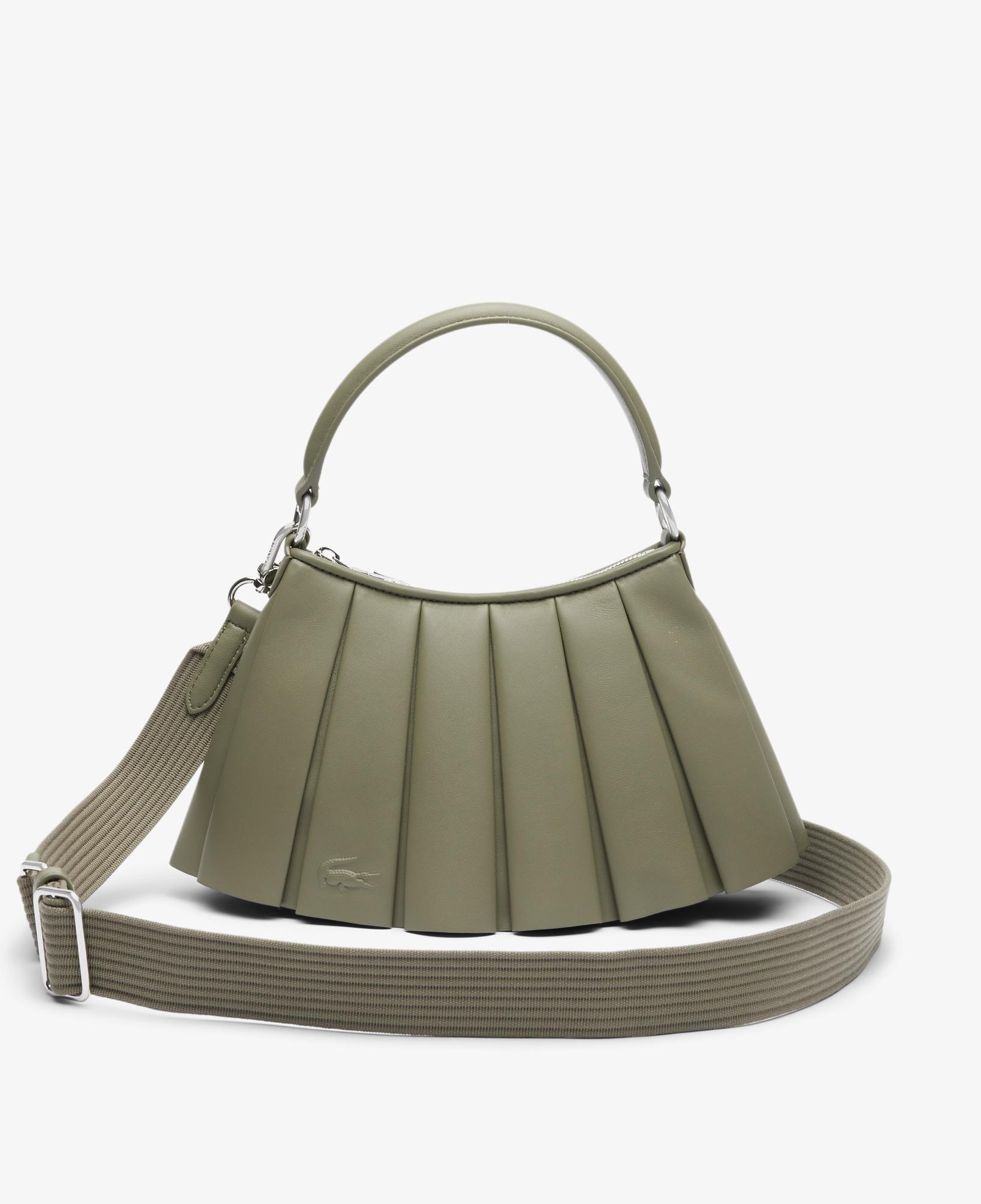 Lacoste Small Lenglen Kadın Deri Haki Omuz Çantası