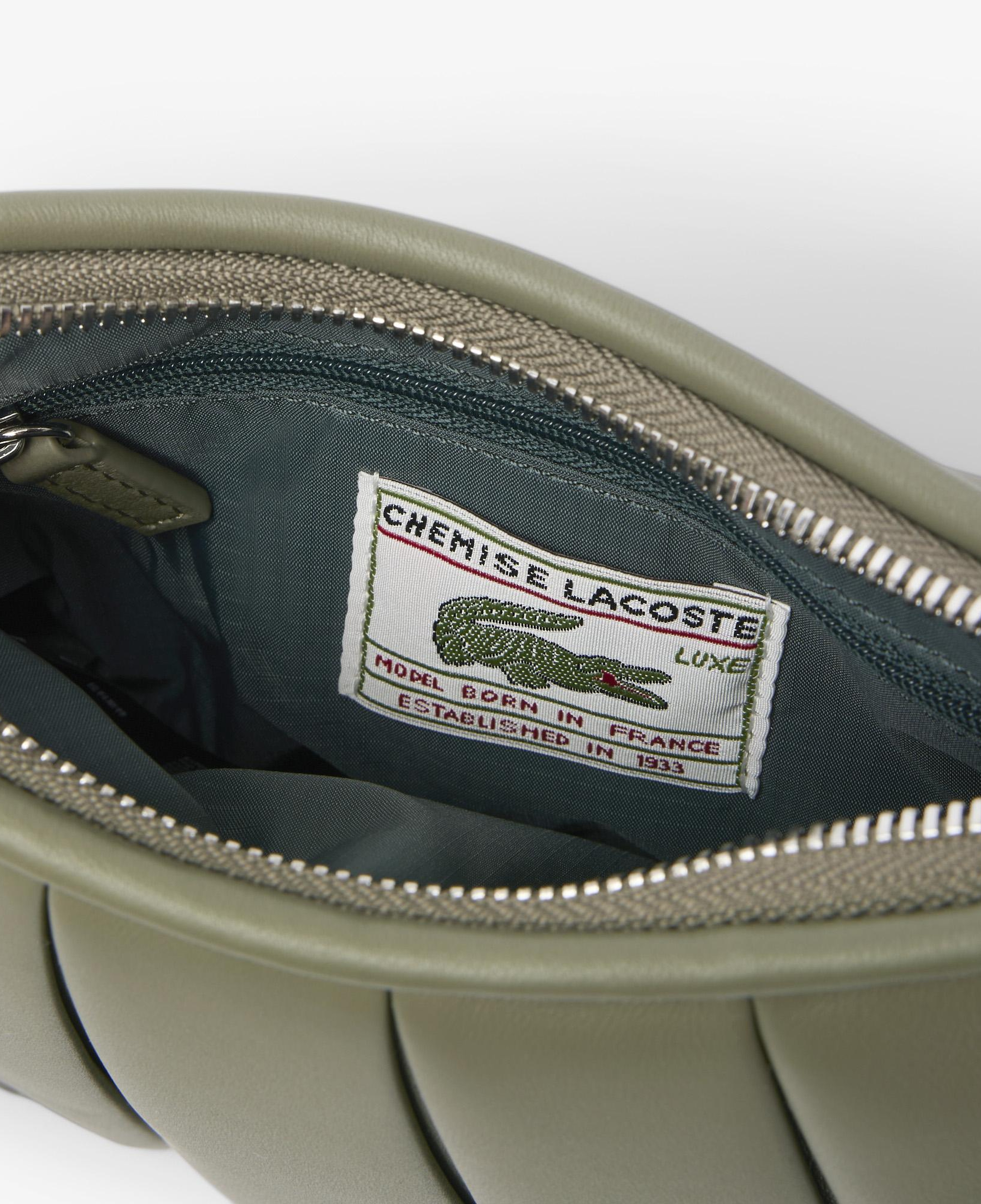 Lacoste Small Lenglen Kadın Deri Haki Omuz Çantası