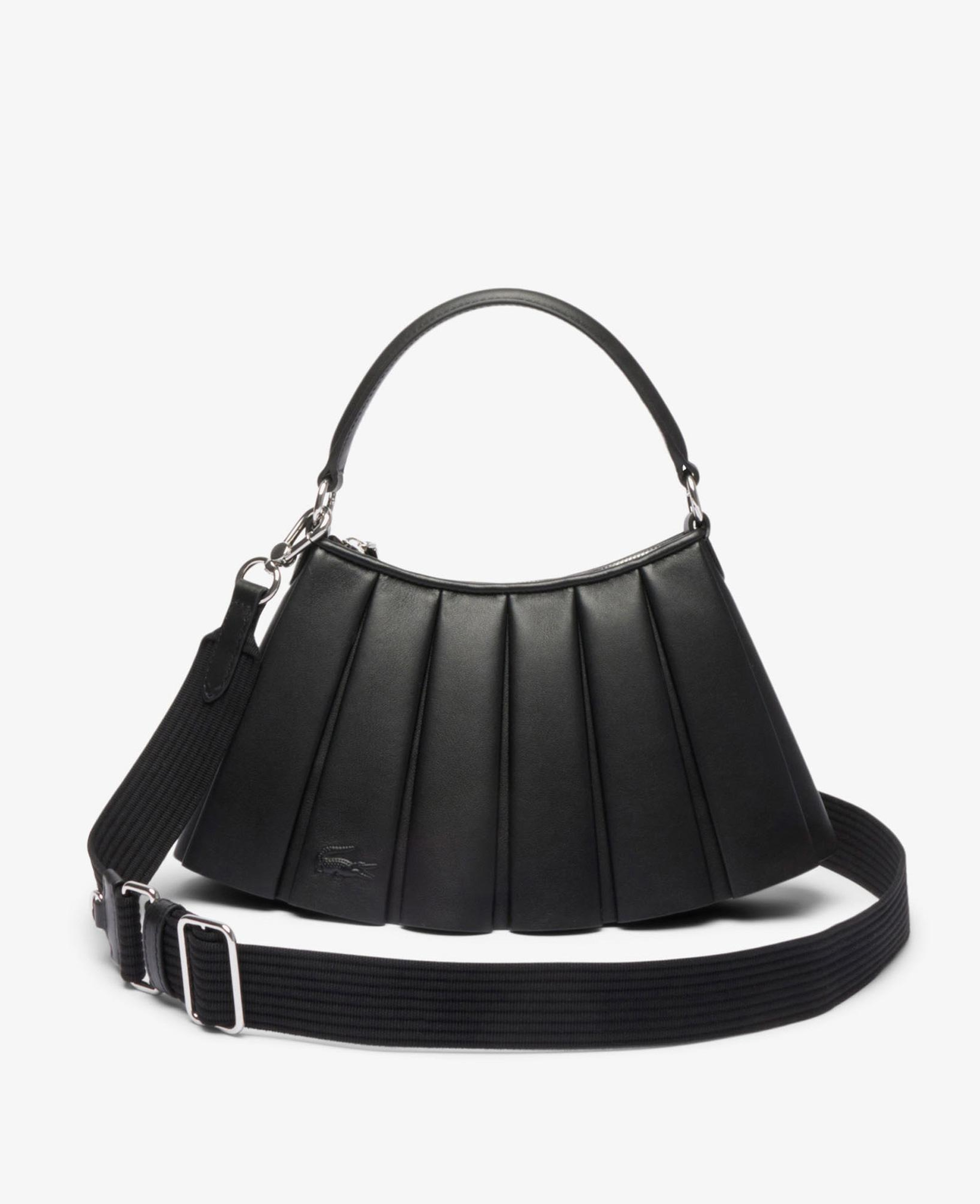 Lacoste Small Lenglen Kadın Deri Siyah Omuz Çantası