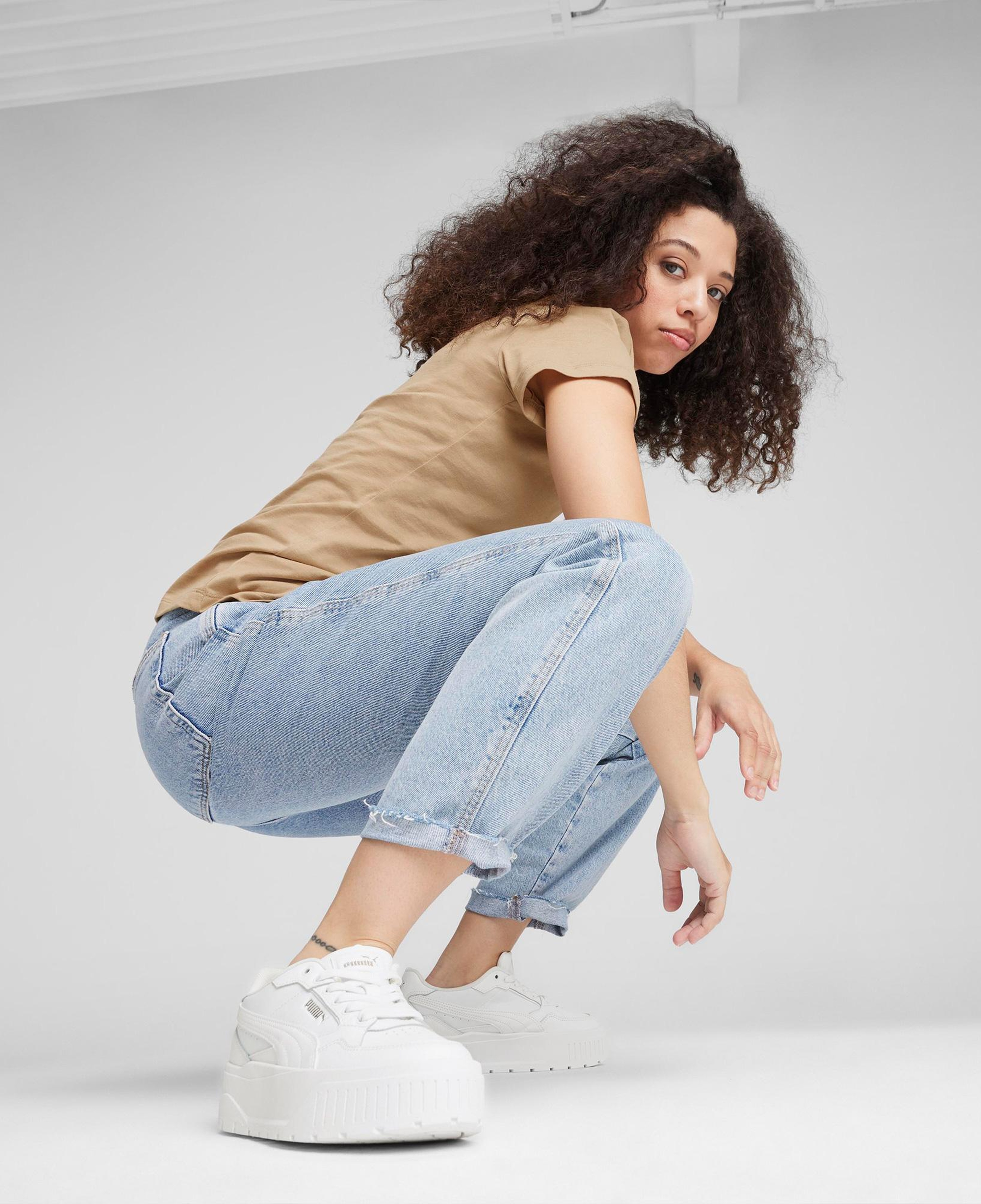 Puma Karmen II Idol Kadın Beyaz Spor Ayakkabı