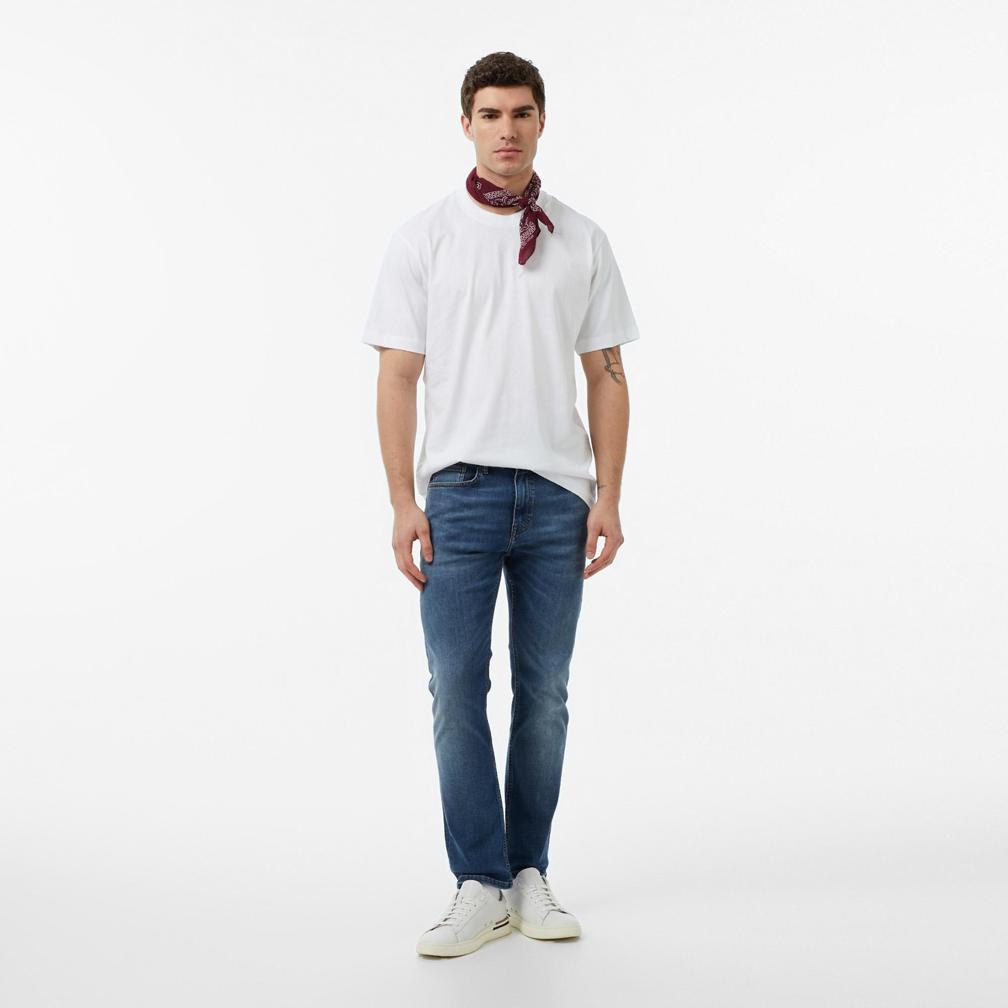 FashFed Basic Unisex Beyaz T-Shirt