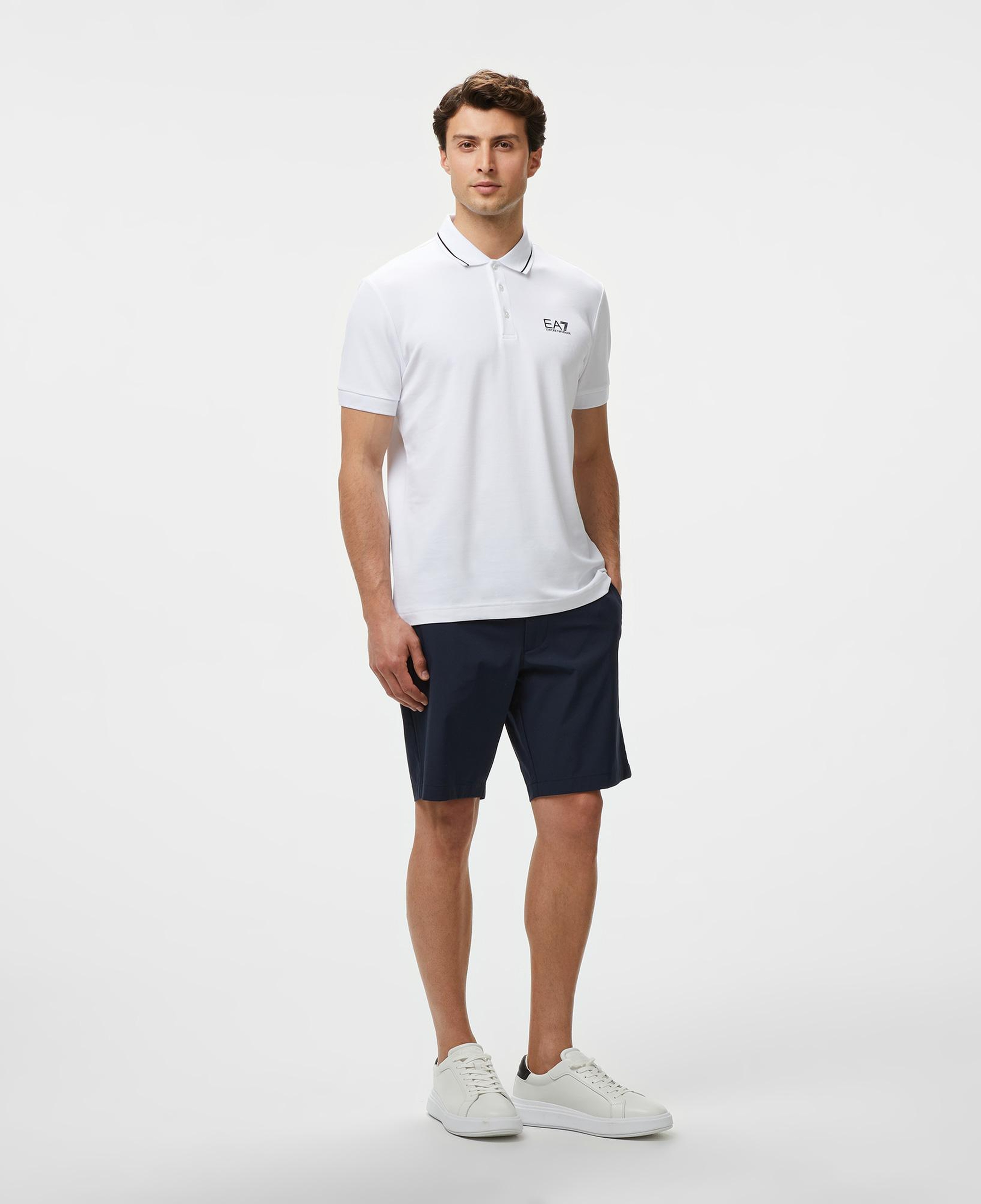 EA7 Erkek Beyaz Polo