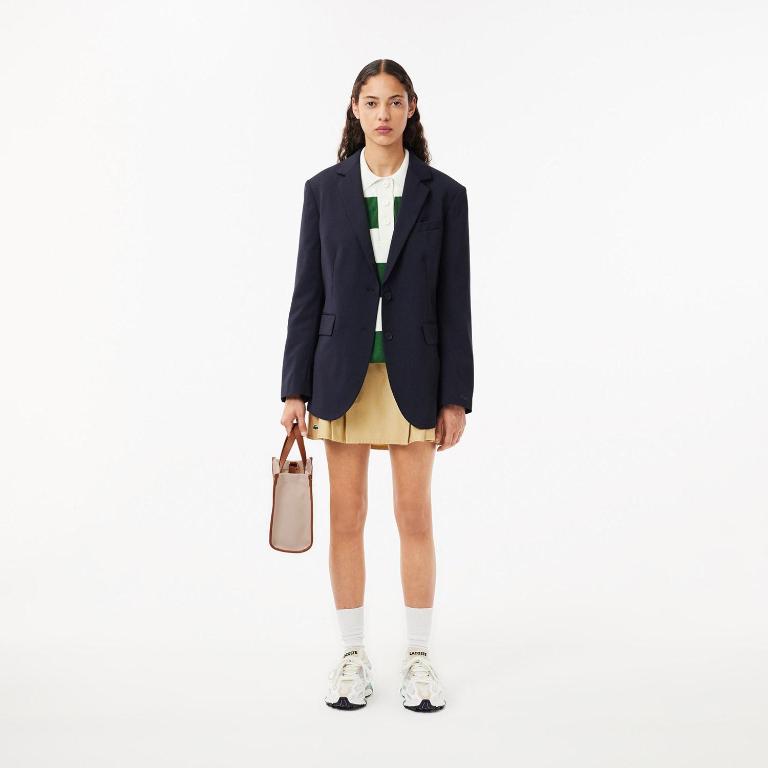 Lacoste Heritage Canvas Kadın Bej Omuz Çantası