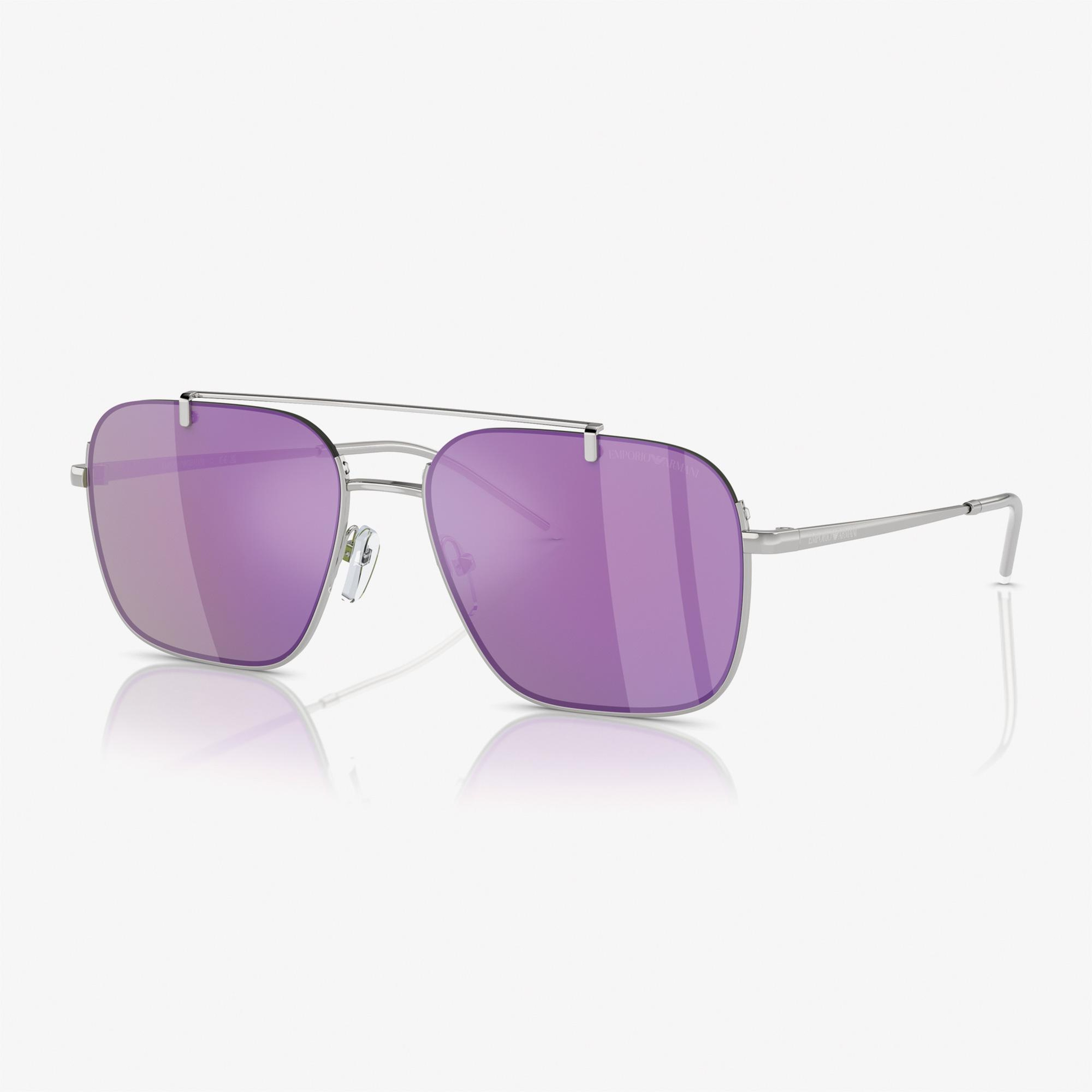 Emporio Armani 0EA2150 Metal Erkek Gümüş Rengi Güneş Gözlüğü