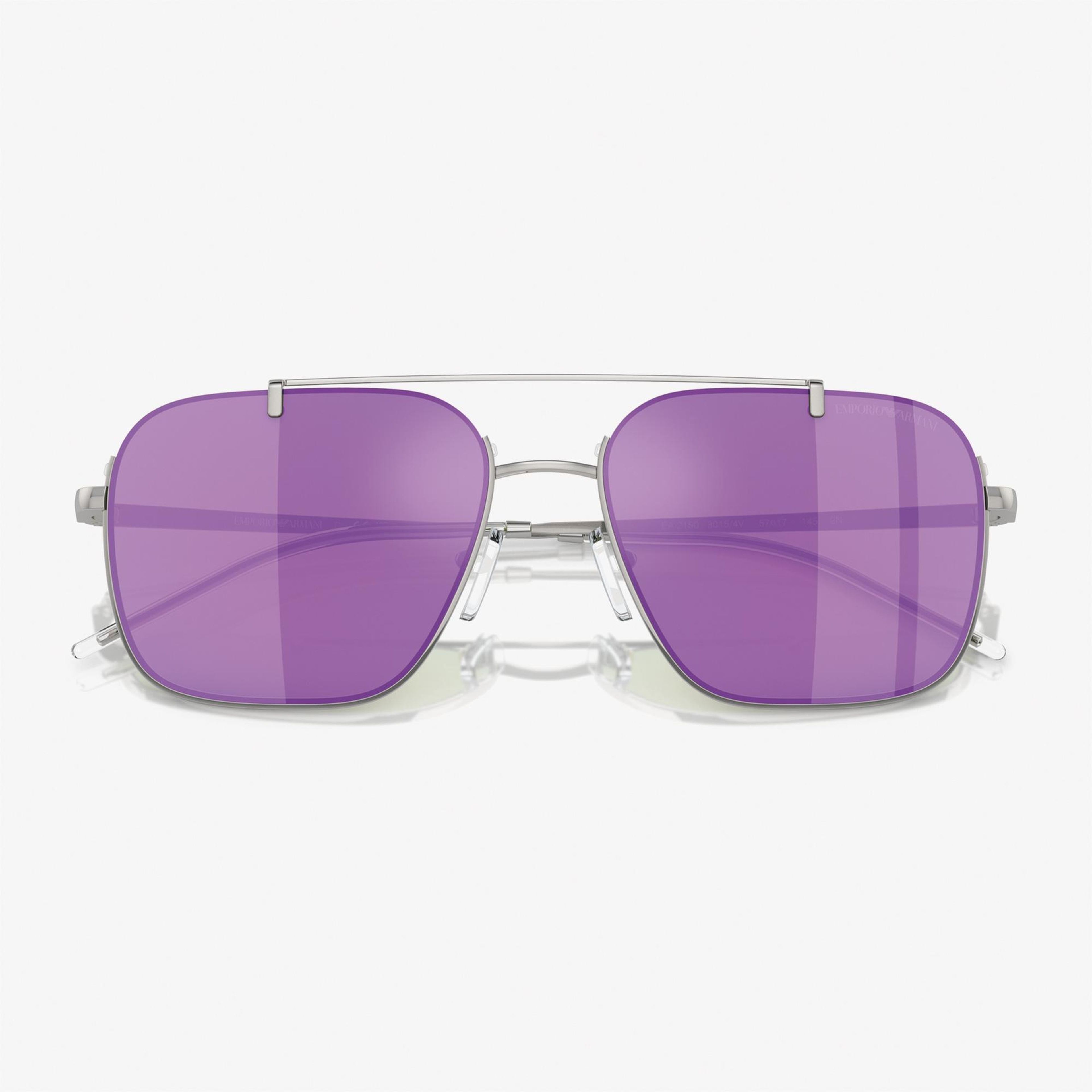 Emporio Armani 0EA2150 Metal Erkek Gümüş Rengi Güneş Gözlüğü