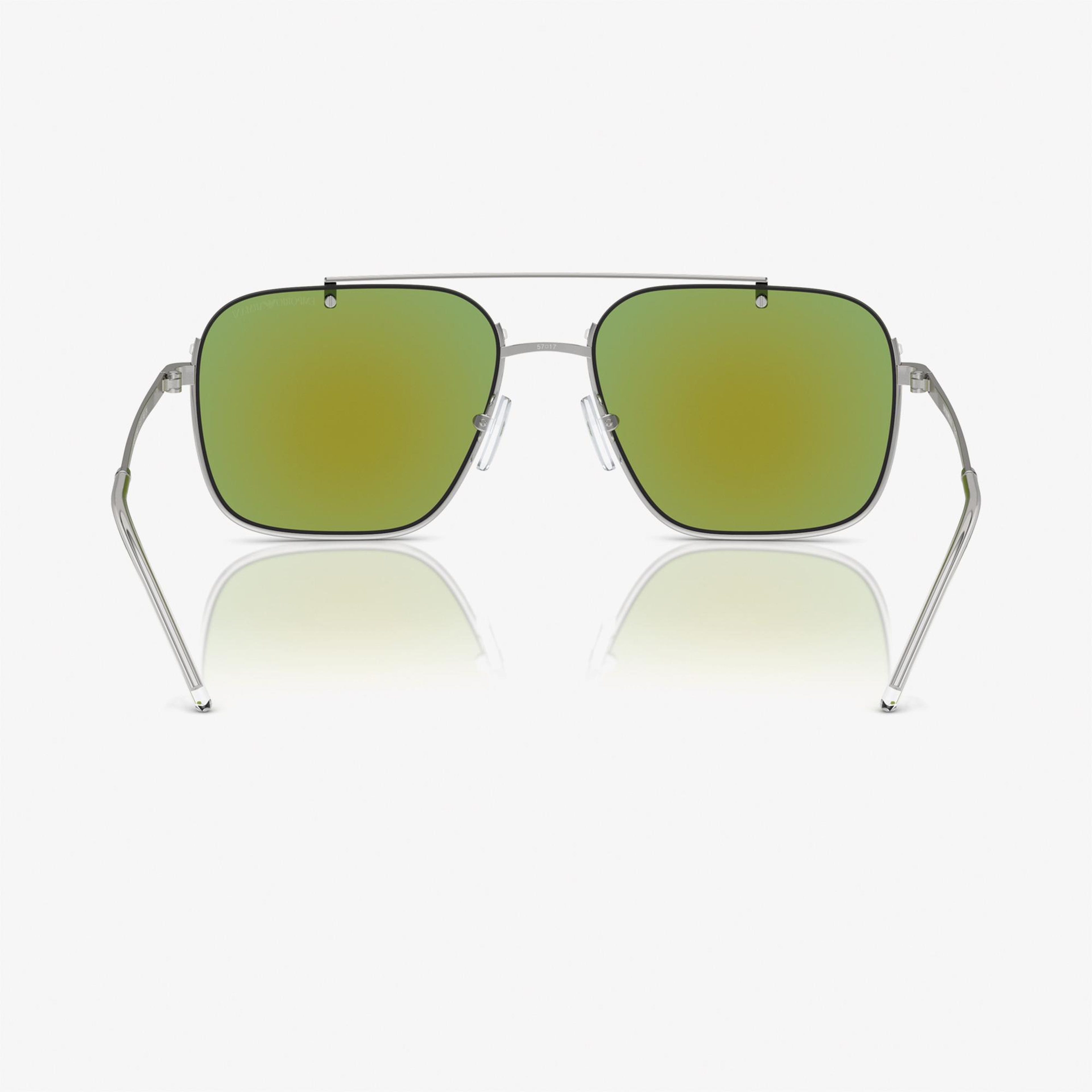 Emporio Armani 0EA2150 Metal Erkek Gümüş Rengi Güneş Gözlüğü