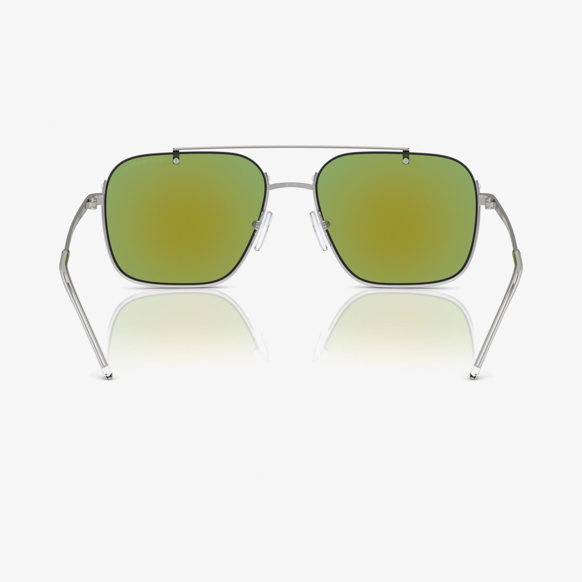 Emporio Armani 0EA2150 Metal Erkek Gümüş Rengi Güneş Gözlüğü