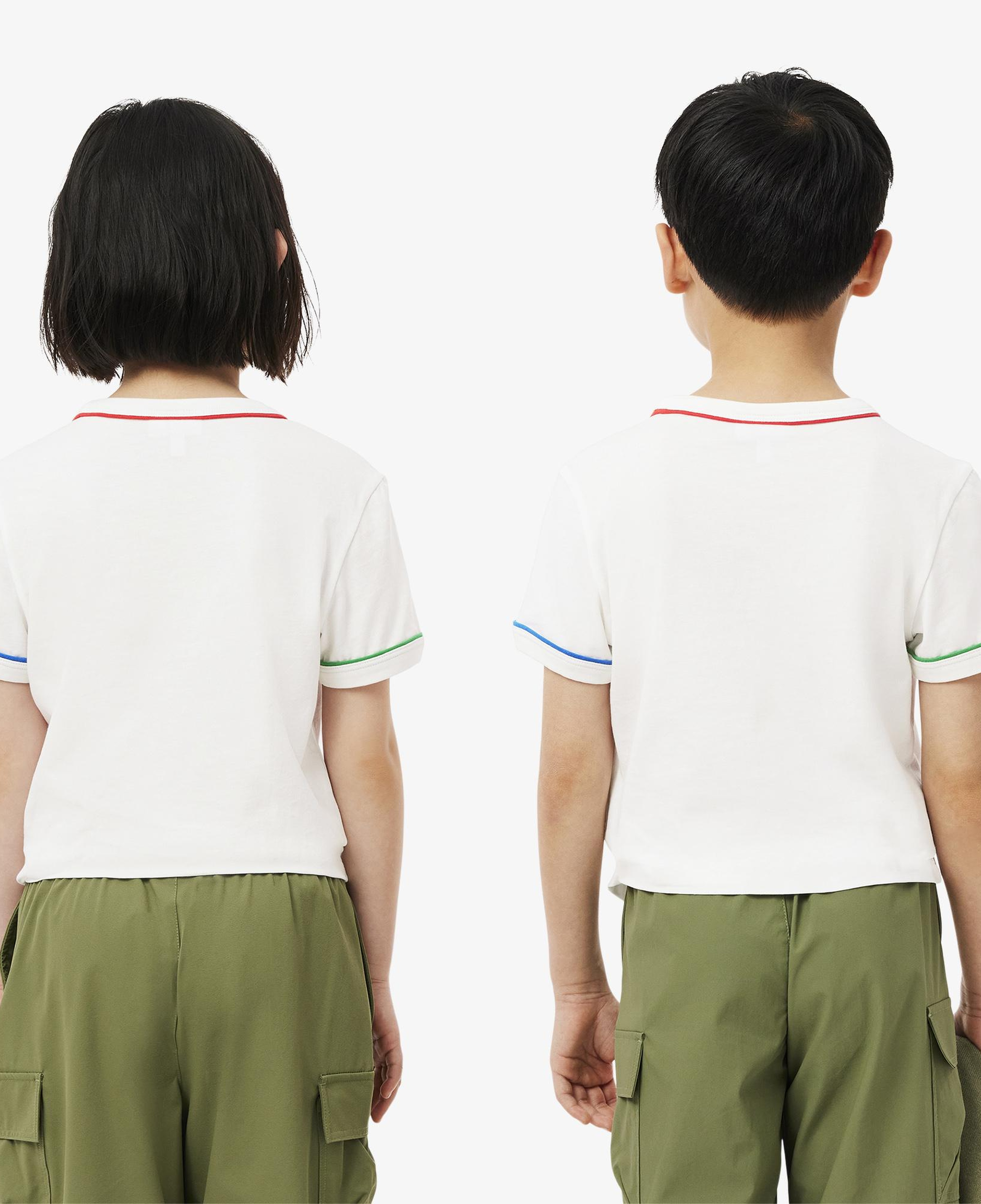 Lacoste Çocuk Bisiklet Yaka Krem T-Shirt