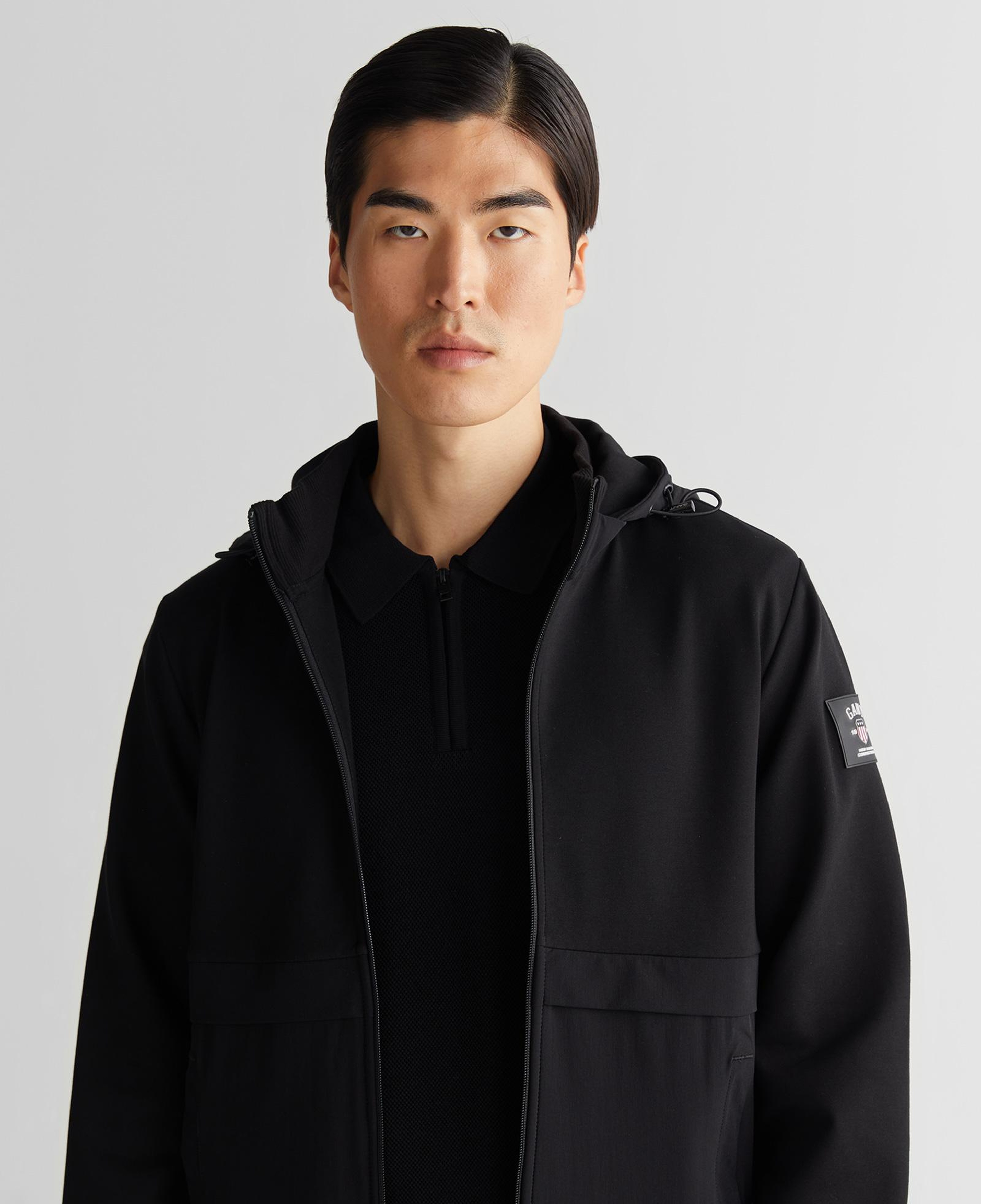 Gant Erkek Siyah Regular Fit Kapüşonlu Sweatshirt