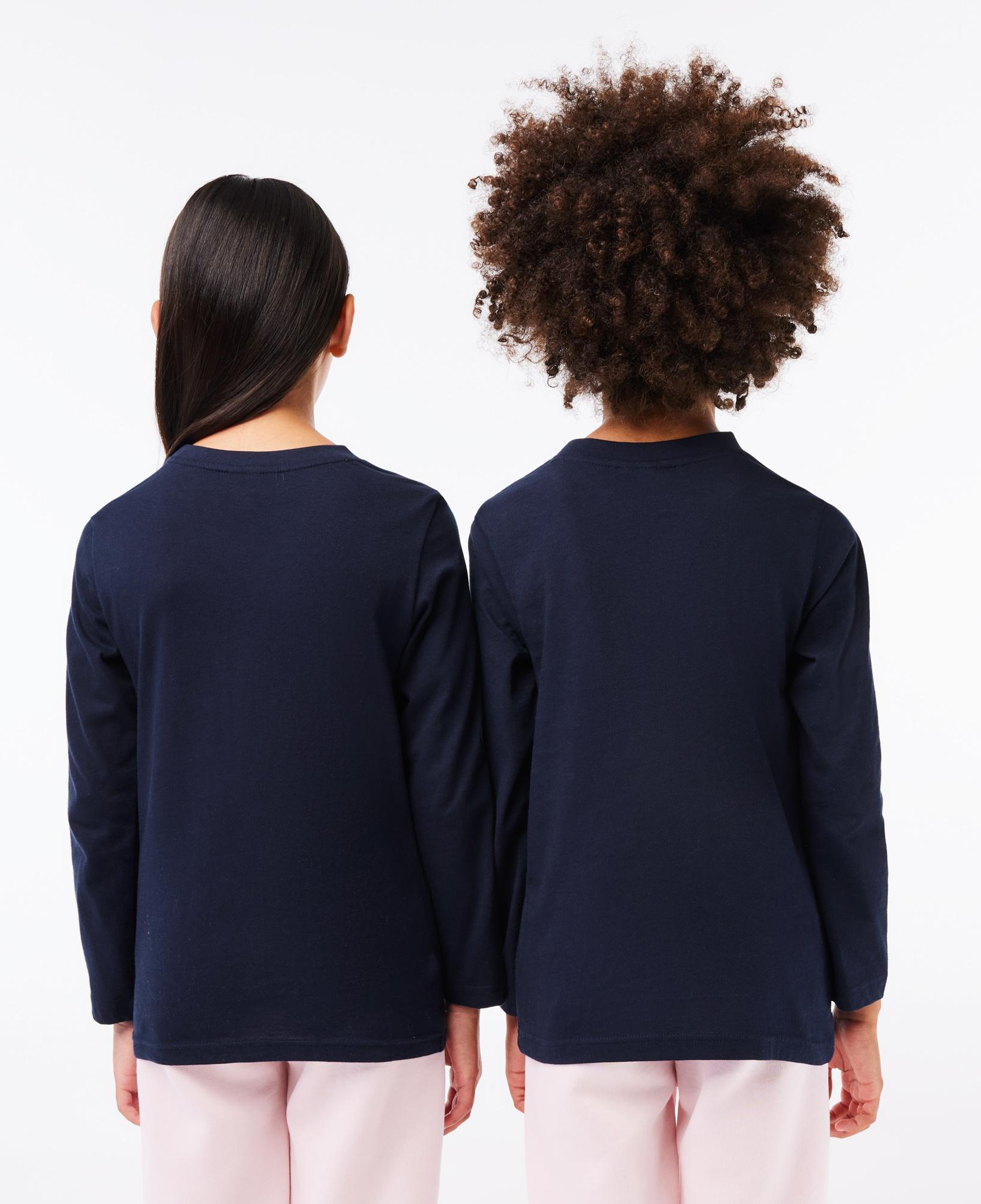 Lacoste Çocuk Uzun Kollu Bisiklet Yaka Lacivert T-Shirt