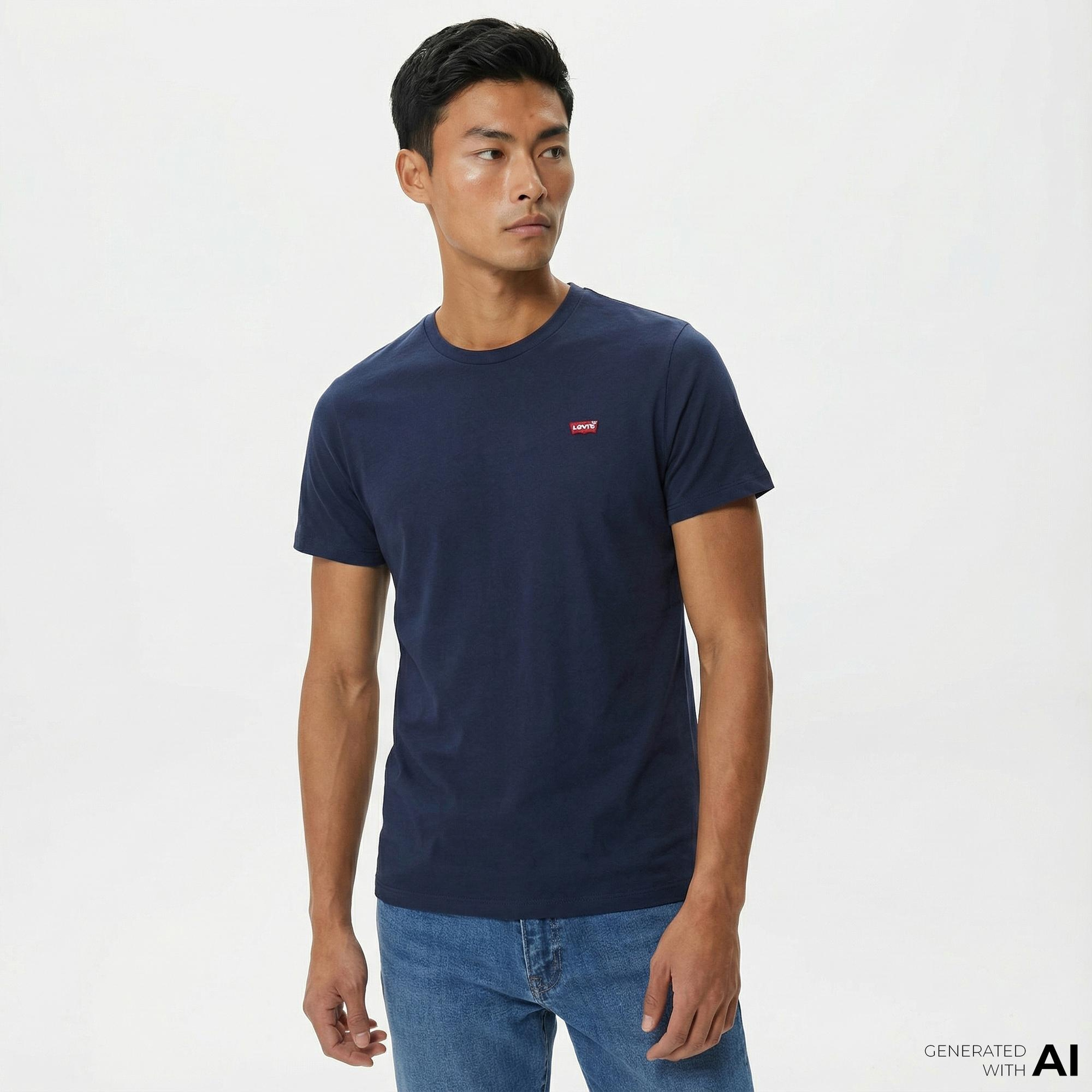 Levi's Original Erkek Lacivert T-Shirt