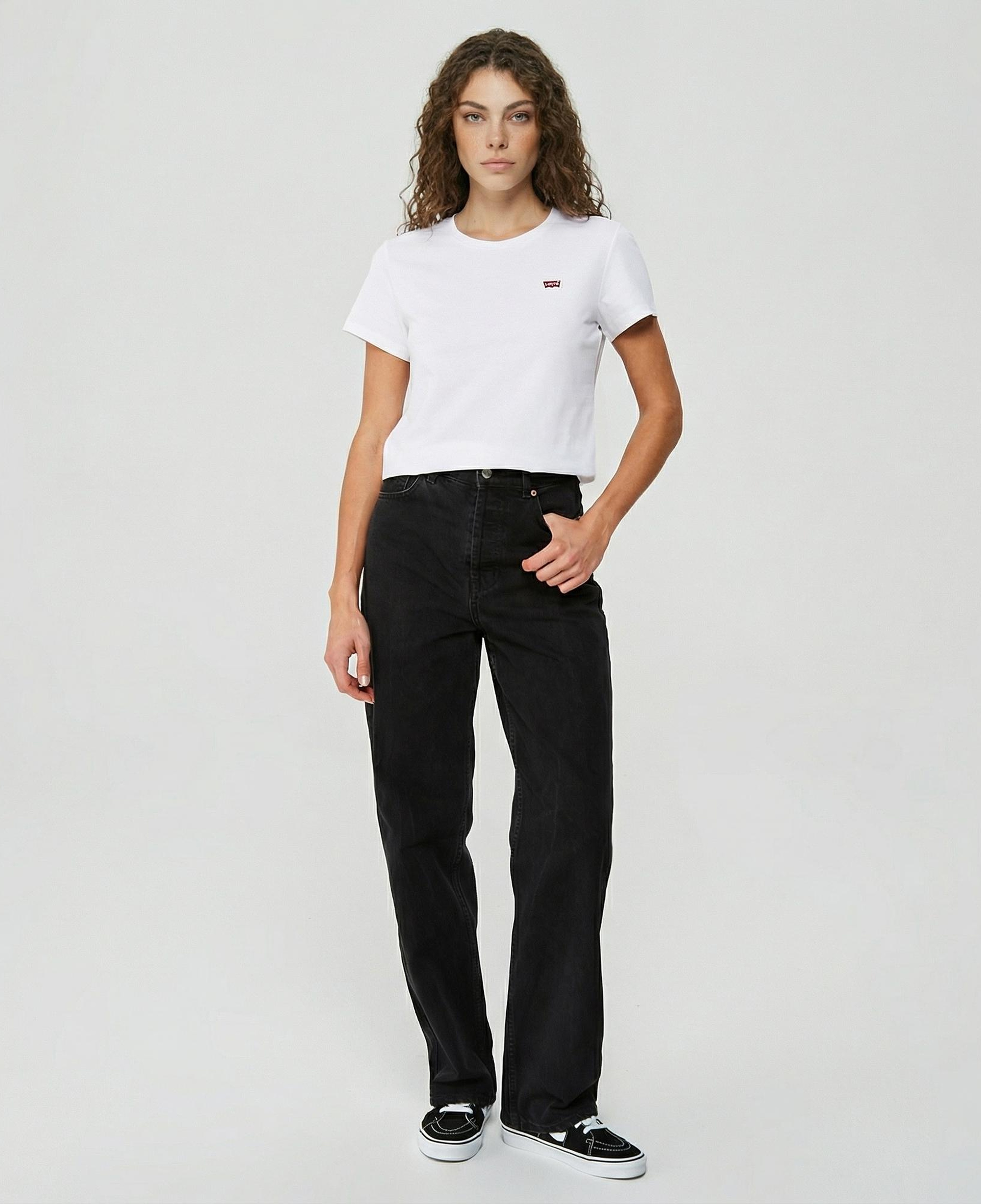 Levi's Perfect Ginger Burnt Stripe Kadın Beyaz T-Shirt