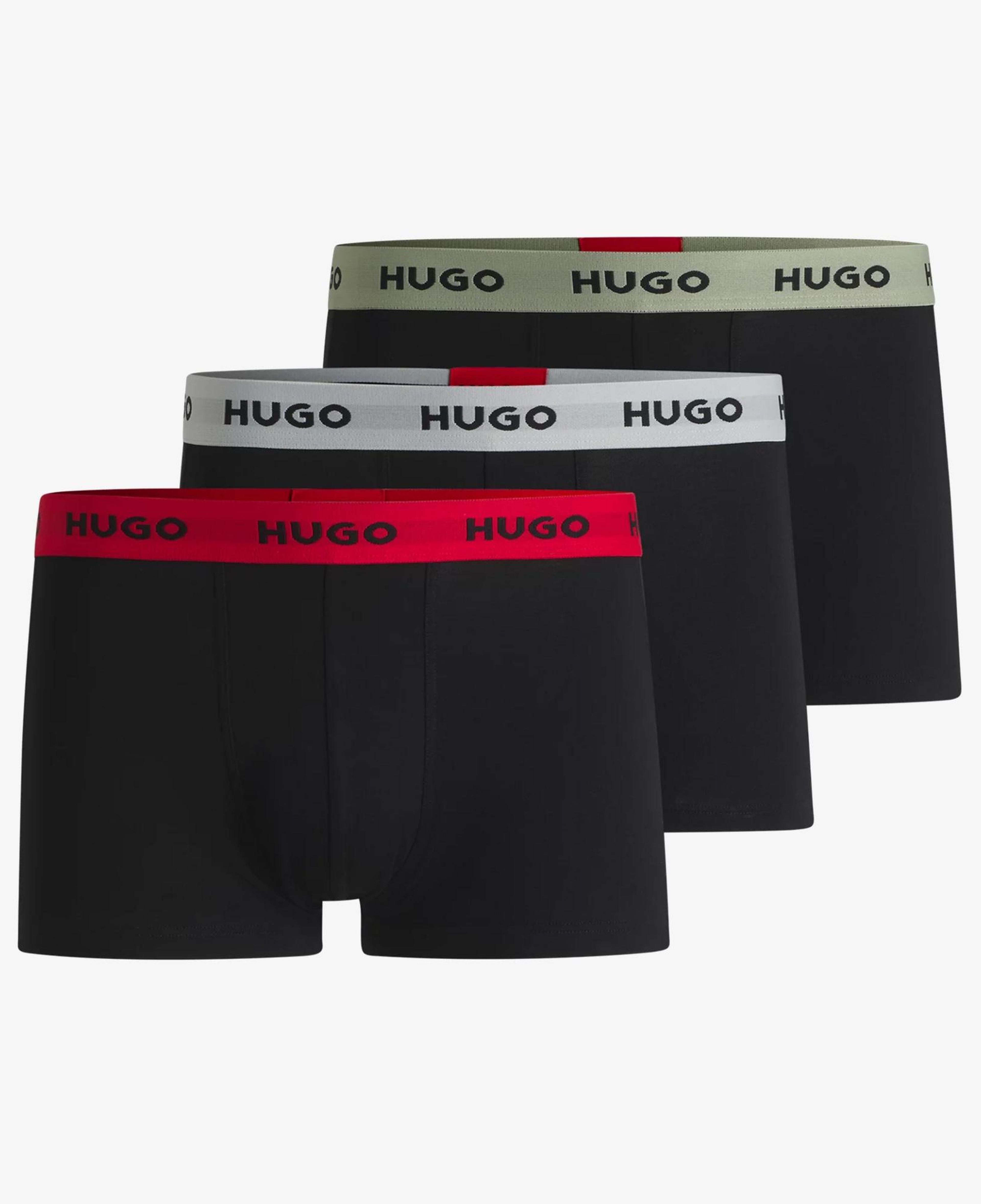 Hugo 3'lü Trunk Erkek Siyah Boxer