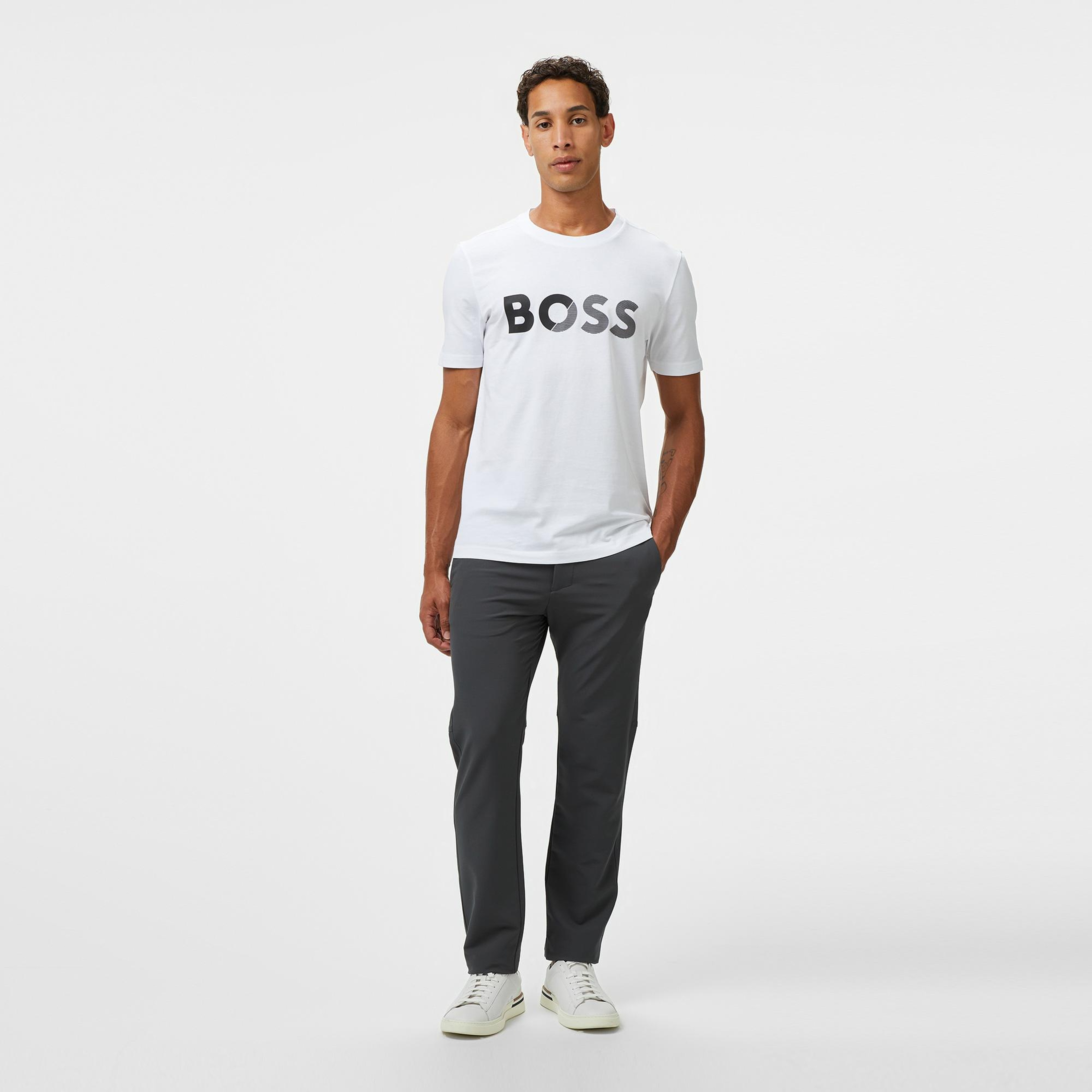 Boss Commuter Slim Erkek Gri Pantolon