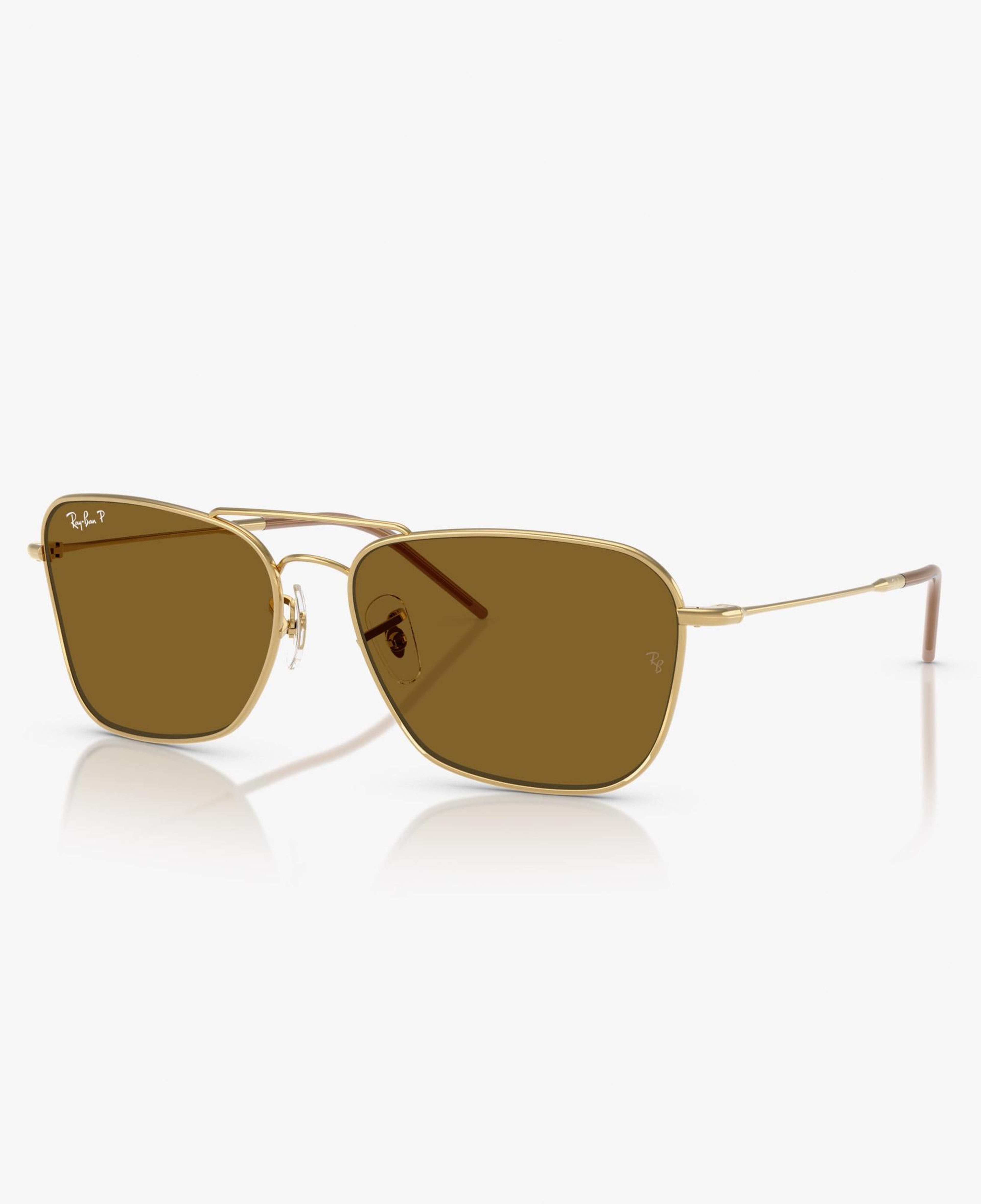 Ray-Ban Caravan Reverse RBR0102S Unisex Altın Rengi Güneş Gözlüğü