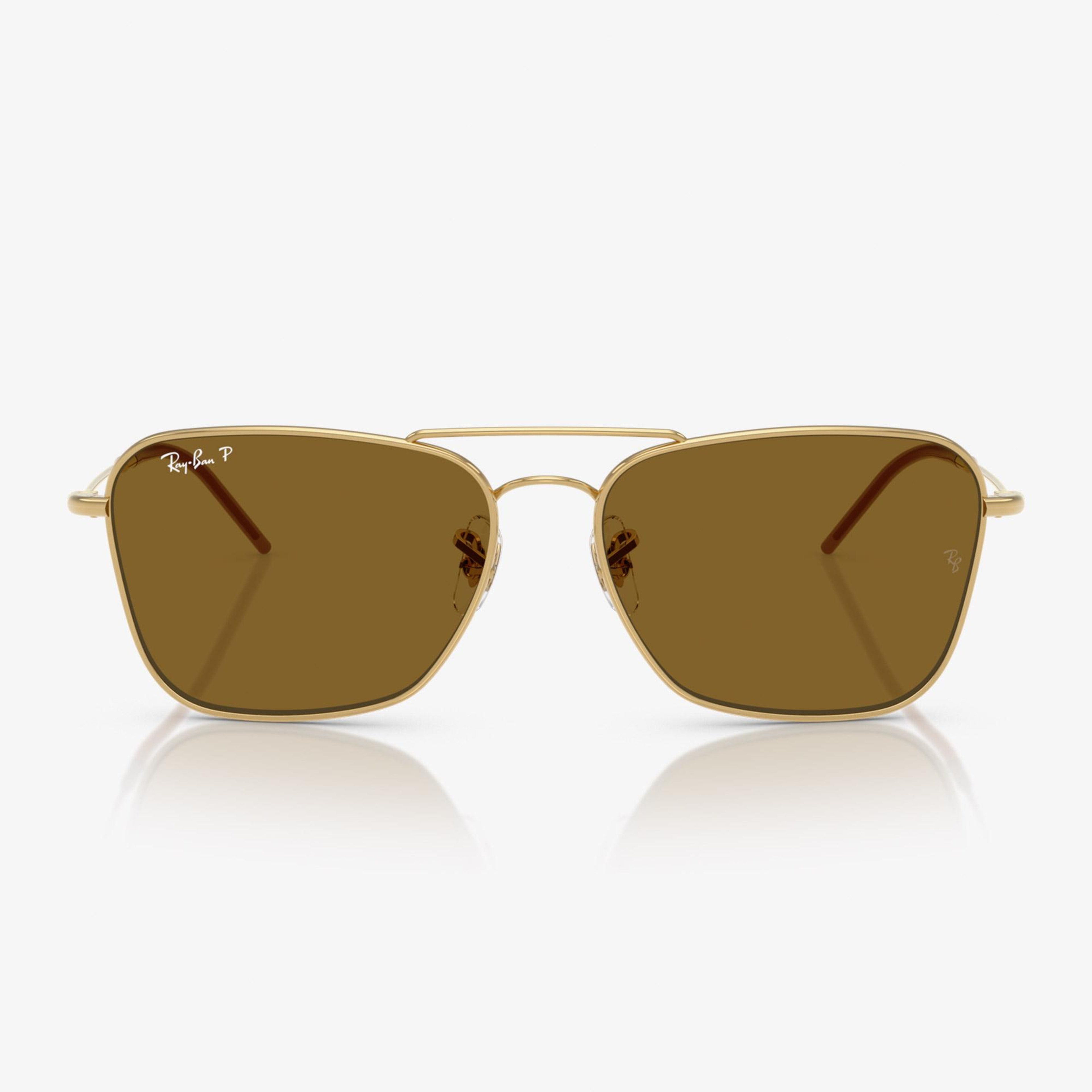 Ray-Ban Caravan Reverse RBR0102S Unisex Altın Rengi Güneş Gözlüğü