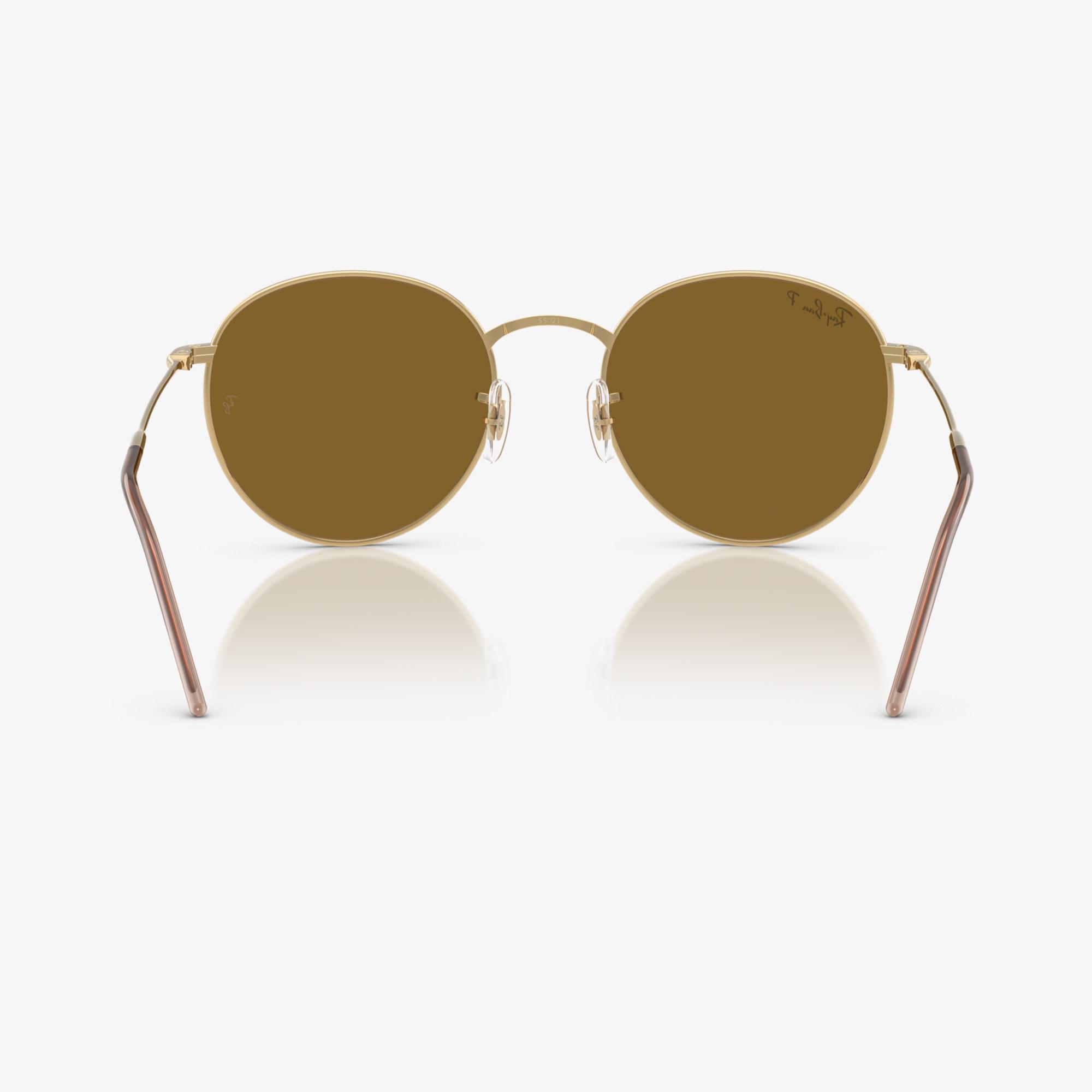 Ray-Ban Round Reverse RBR0103S Unisex Altın Rengi Güneş Gözlüğü