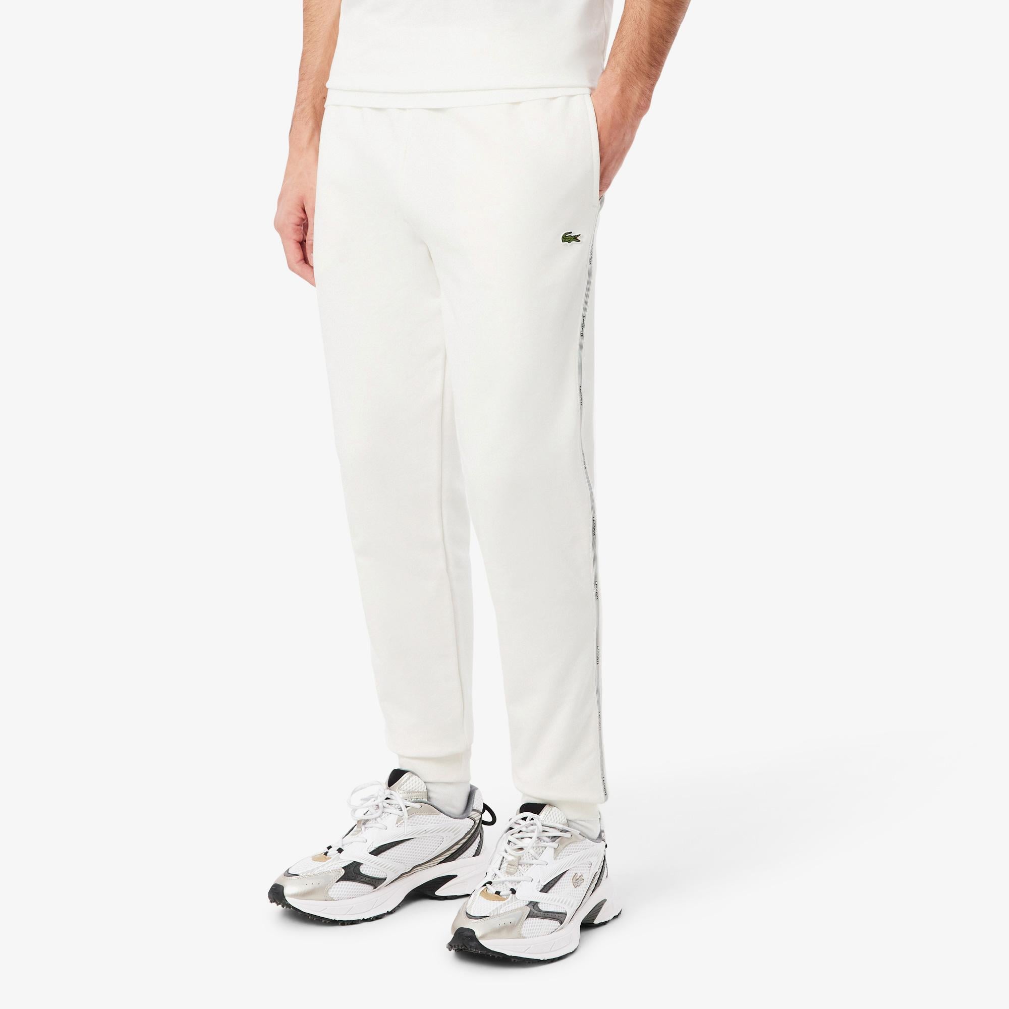 Lacoste Erkek Tapered Fit Beyaz Eşofman Altı