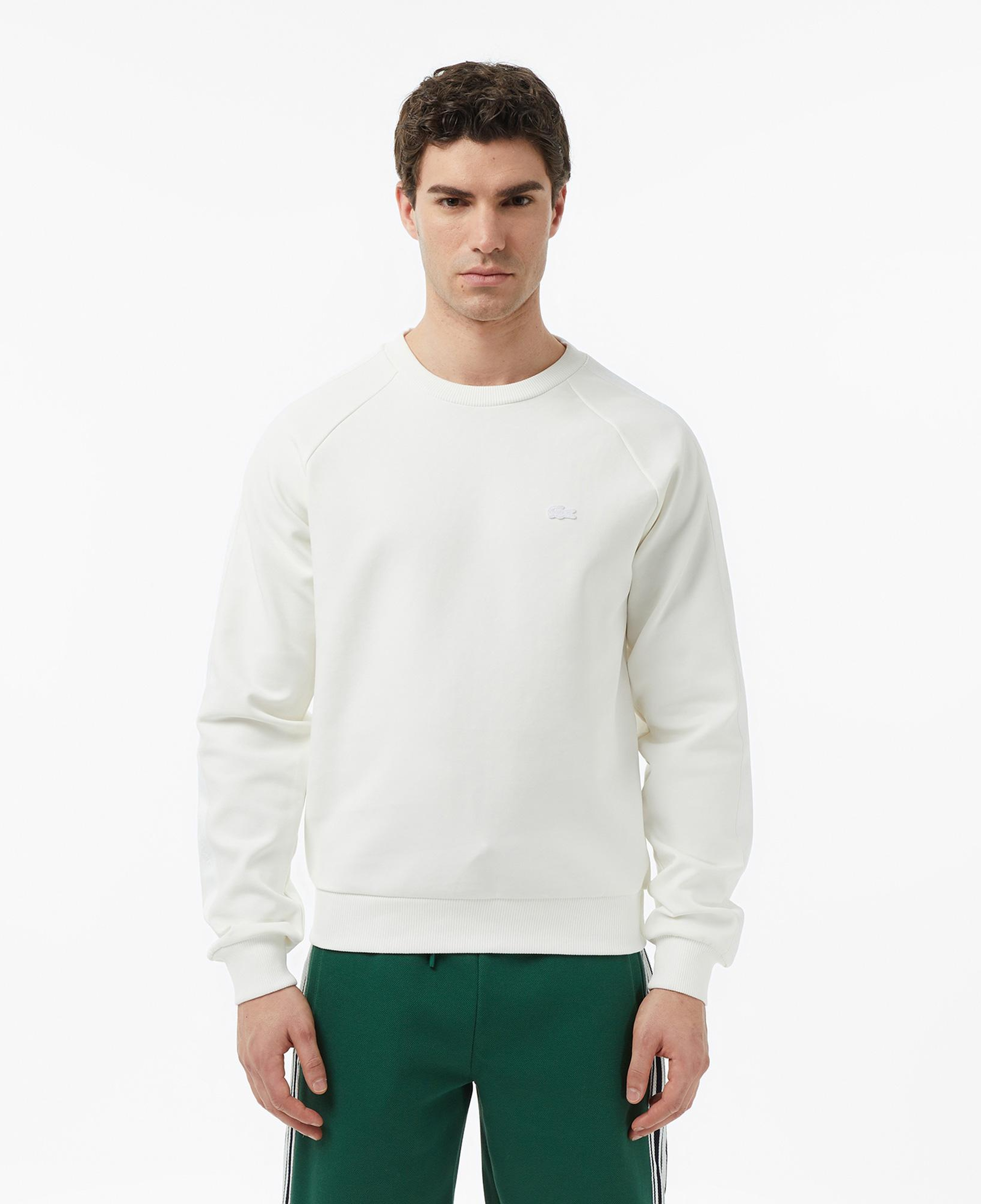 Lacoste Erkek Classic Fit Bisiklet Yaka Krem Sweatshirt