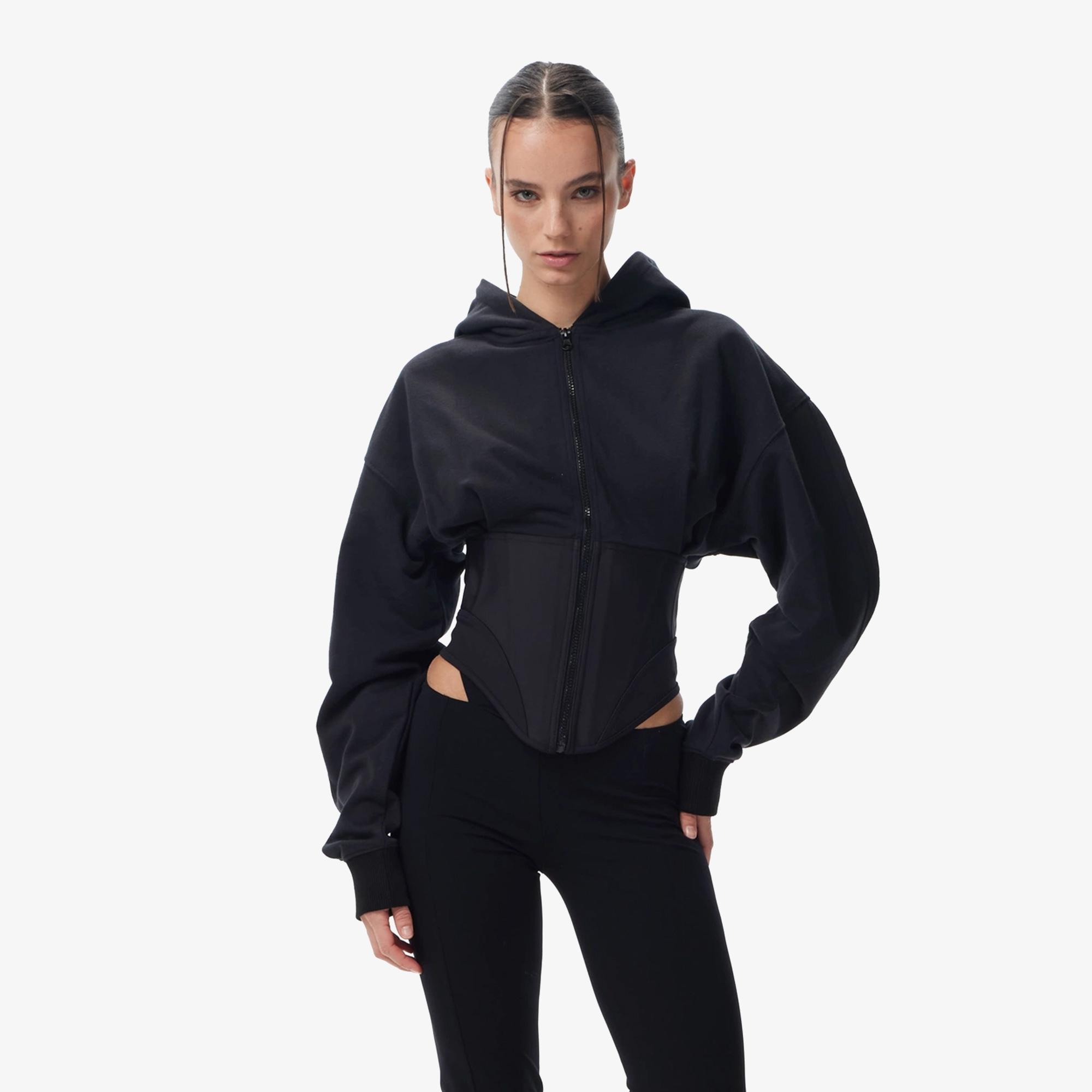 Fabby Siyah Kadın Sweatshirt