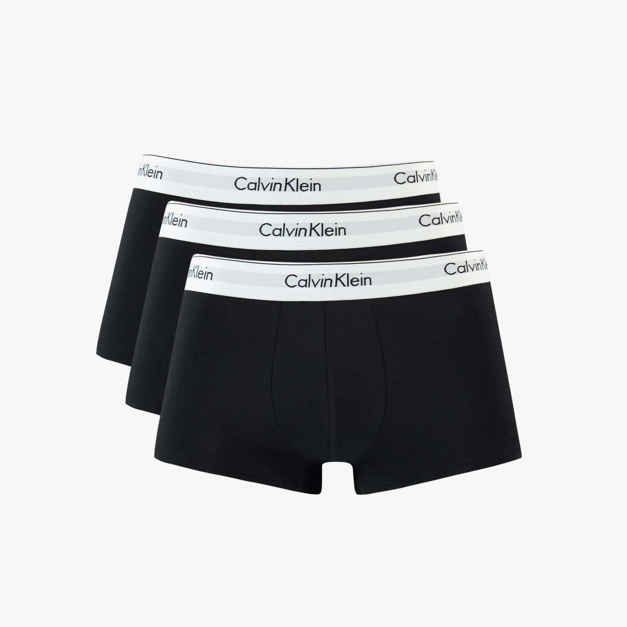 Calvin Klein 3'lü Love Rise Trunk Erkek Siyah Boxer