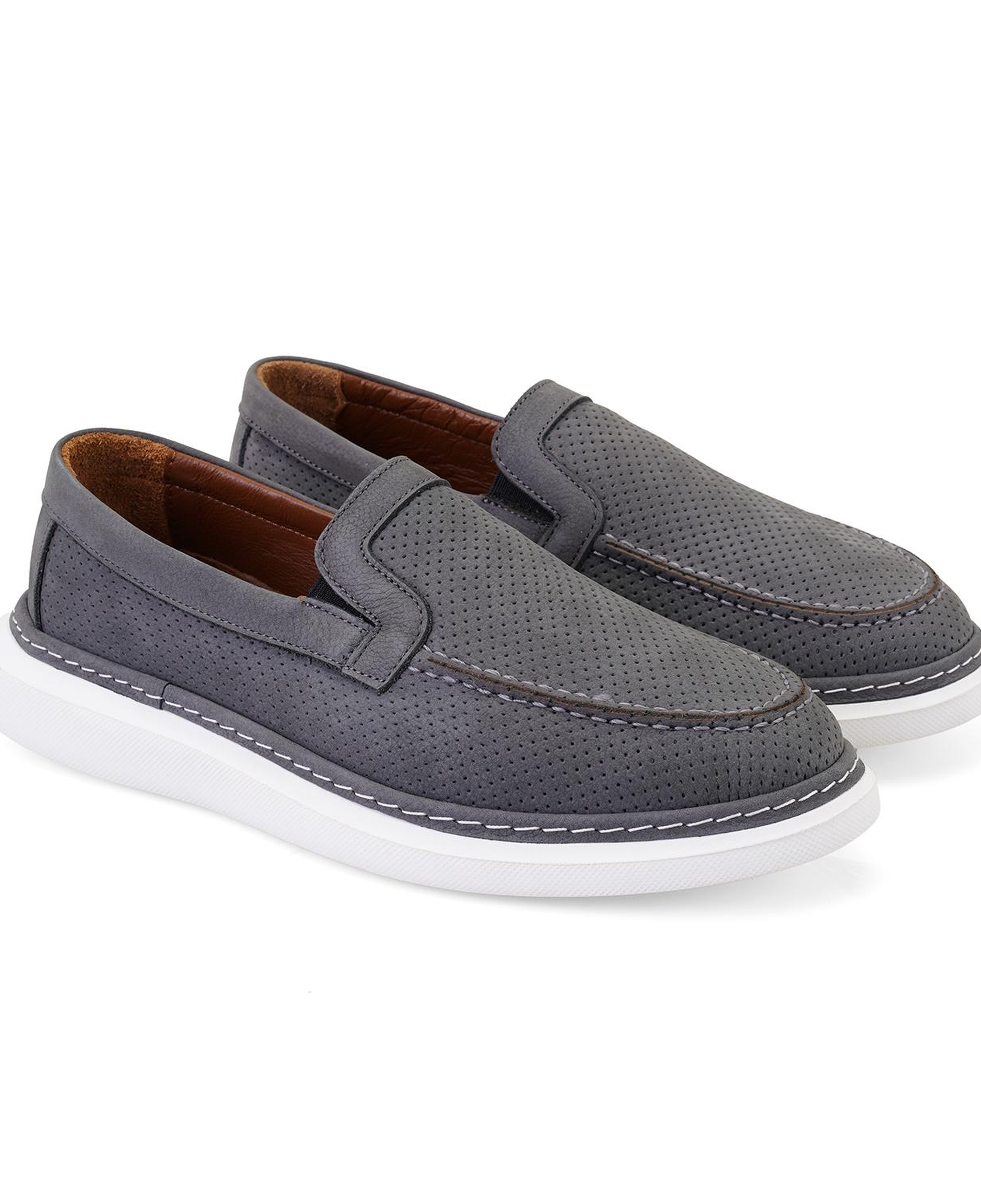 Lucas Gri Erkek Deri Günlük Ayakkabı