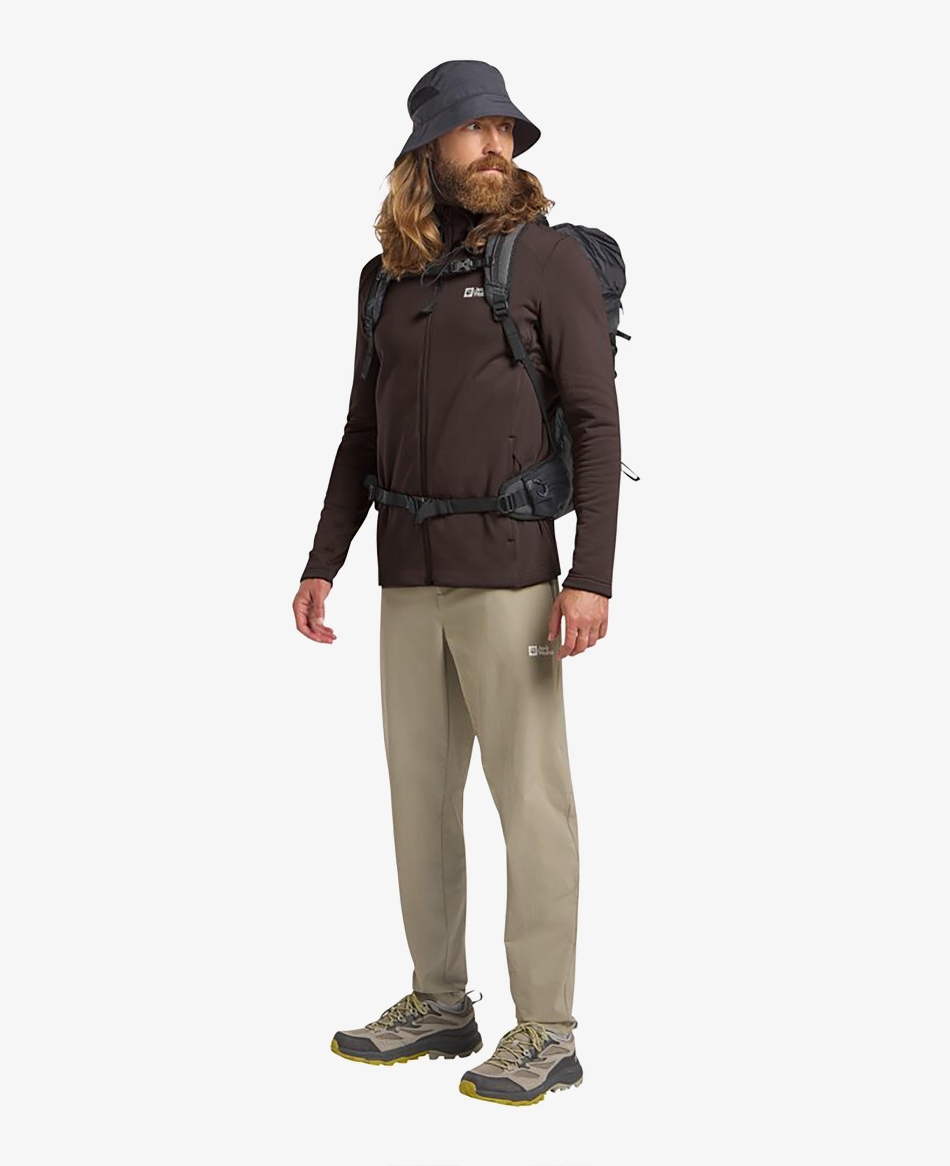 Jack Wolfskin Kolbenberg Full Zipped Erkek Kahverengi Ceket