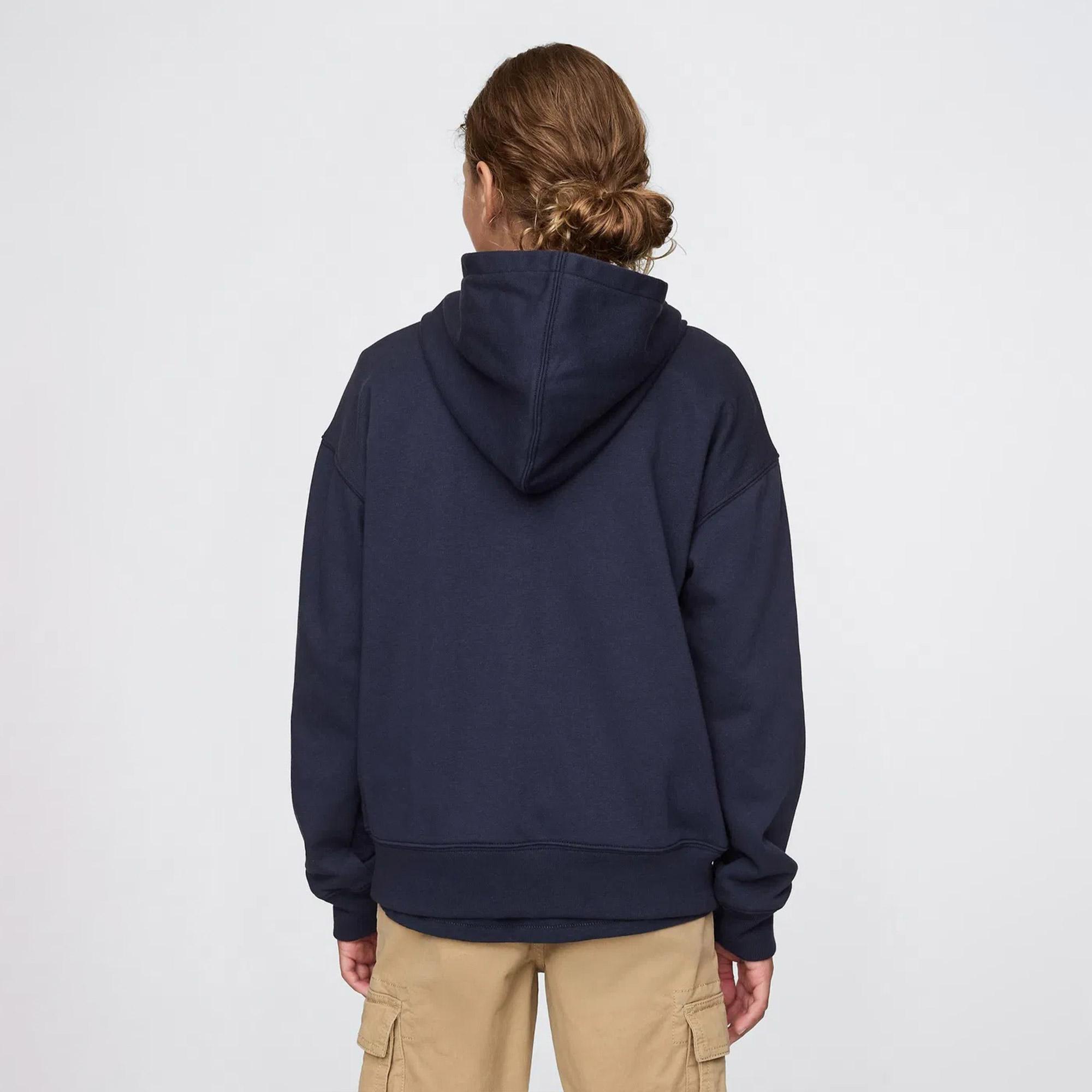 Gap V-Frch Bas Heritage Logo Çocuk Lacivert Sweatshirt
