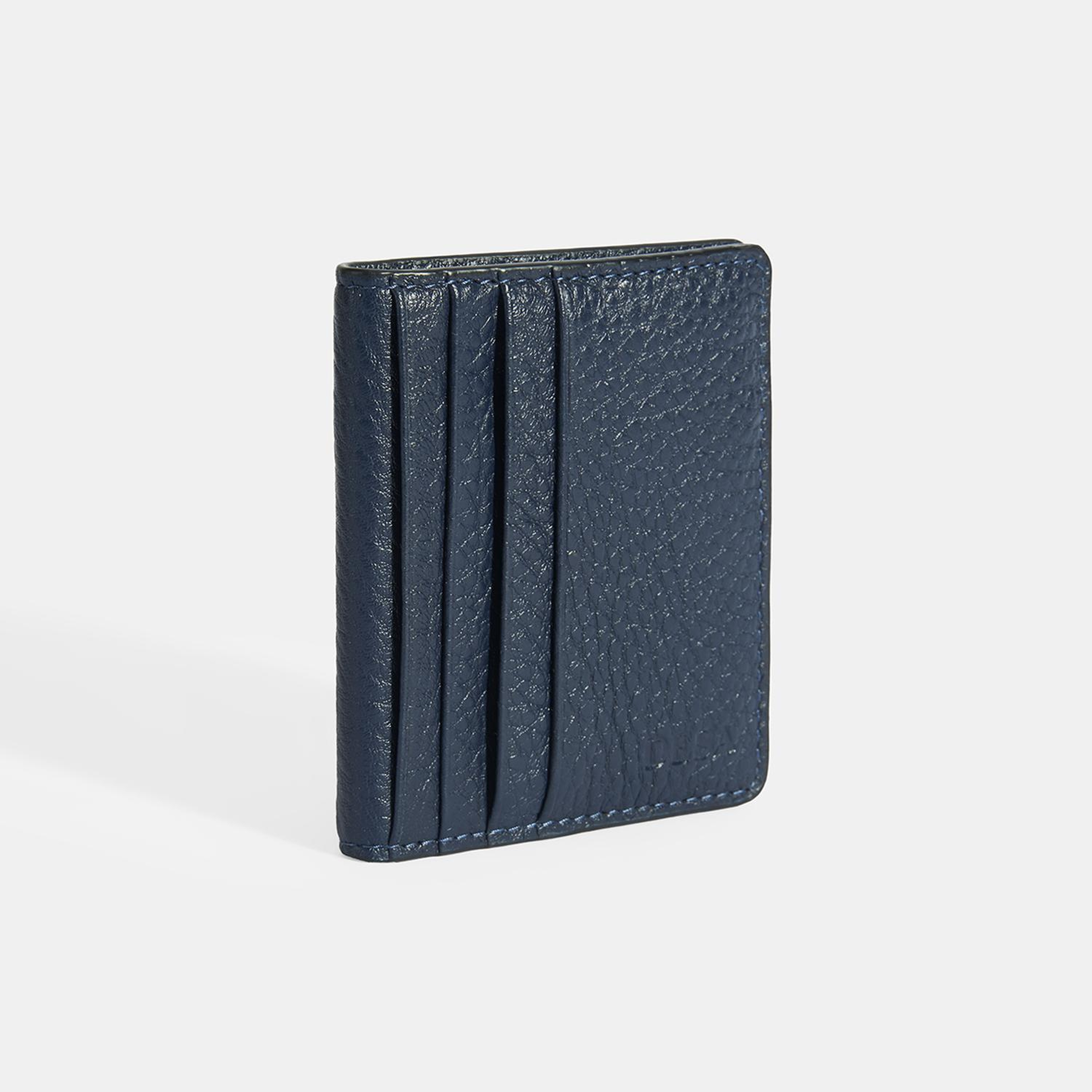 Hernandez Lacivert Erkek Deri Kartlık