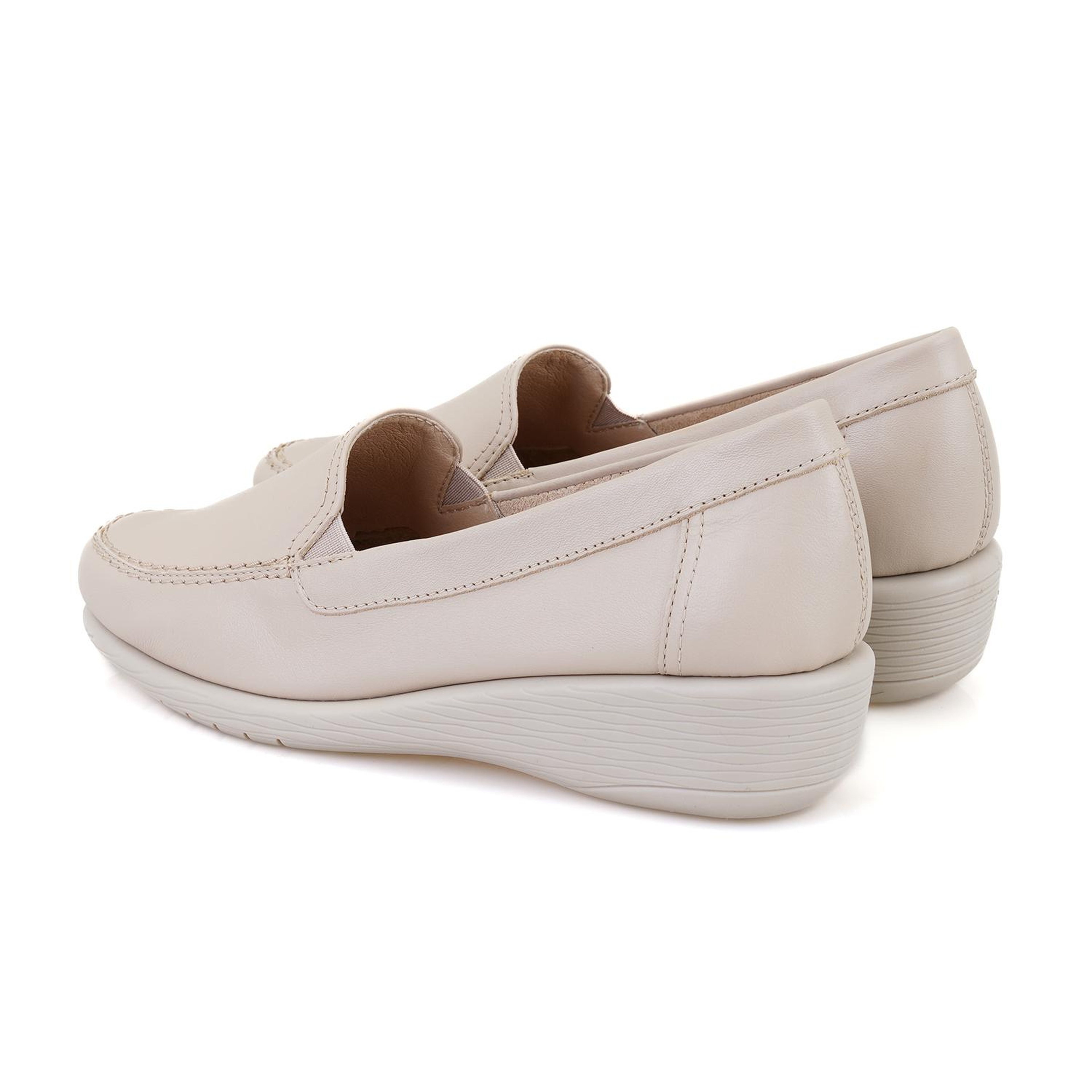 Kadın Bej Deri DesaComfort Günlük Ayakkabı