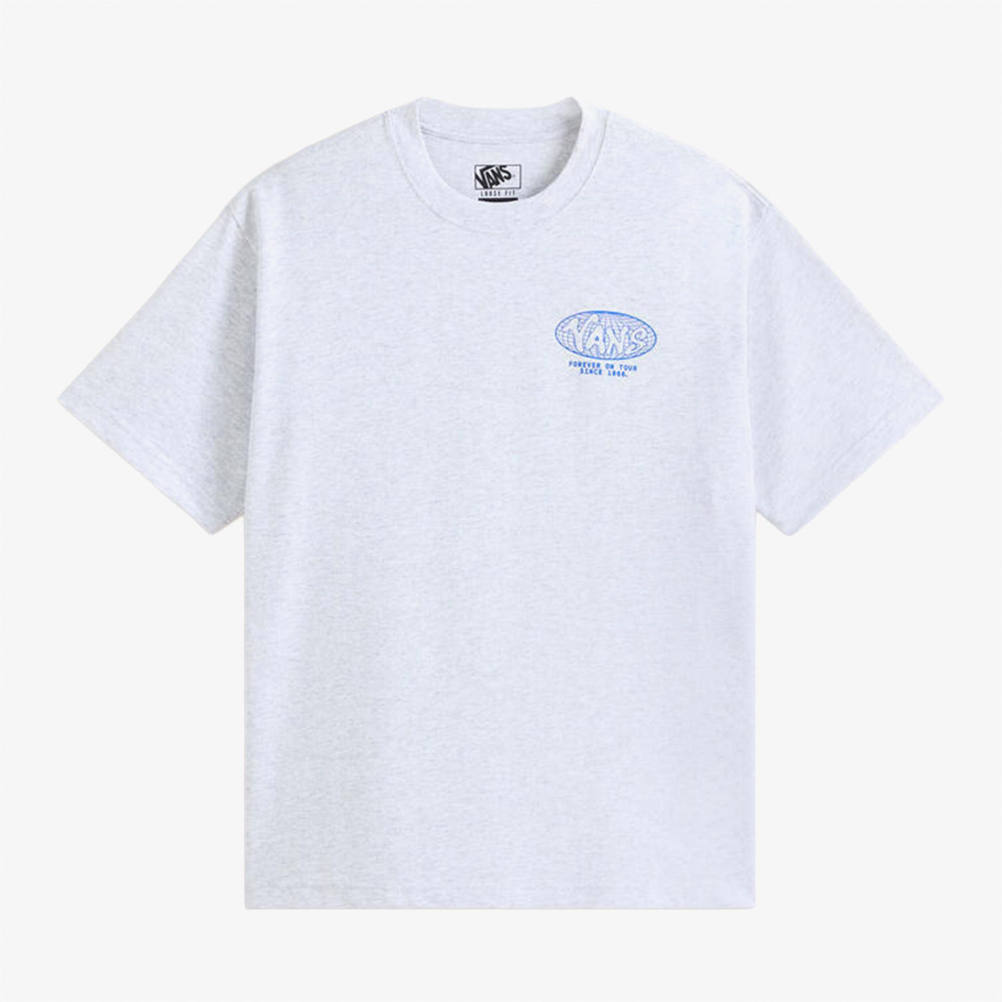 Vans World Tour Loose Erkek Gri T-Shirt