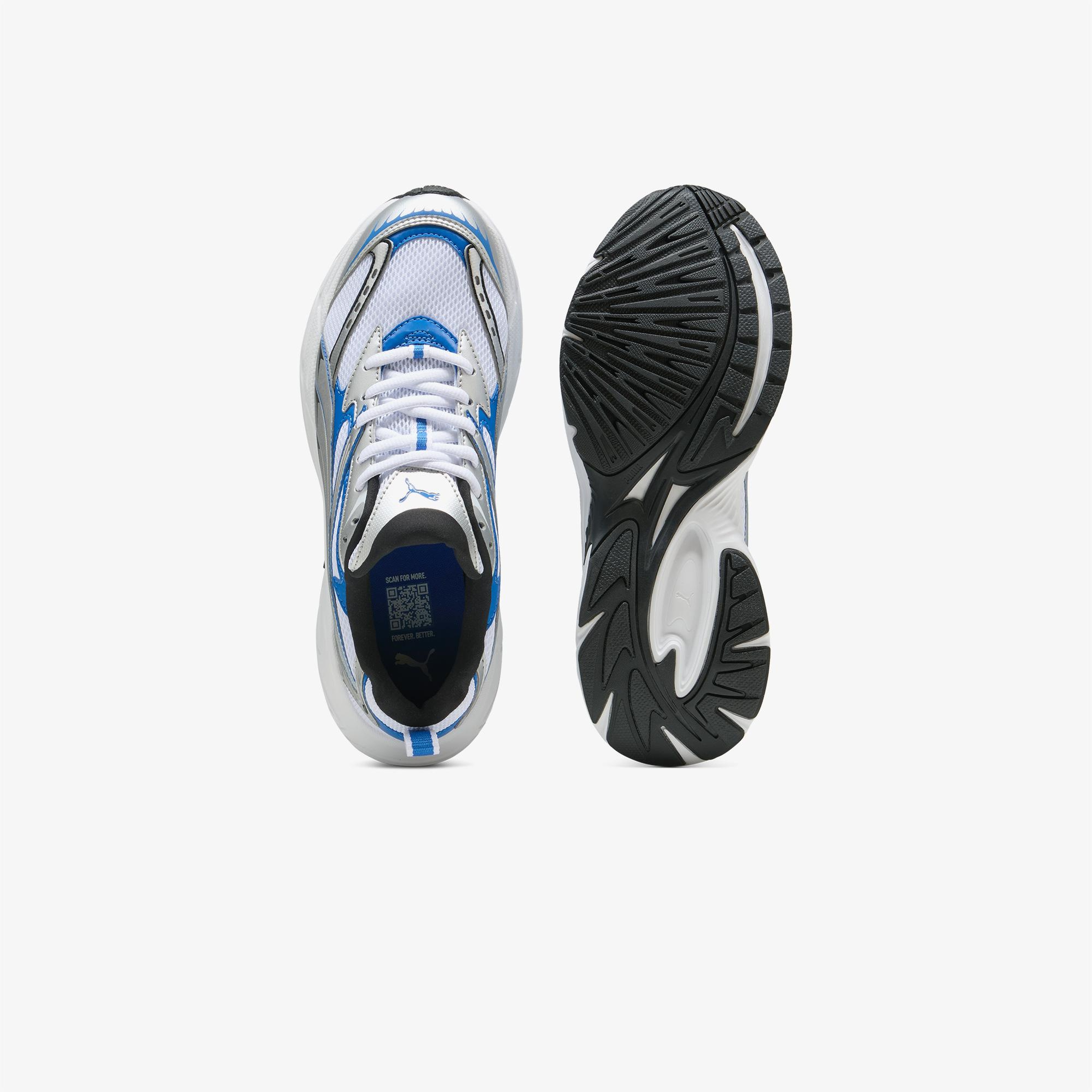 Puma Morphic Unisex Mavi Detaylı Beyaz Spor Ayakkabı