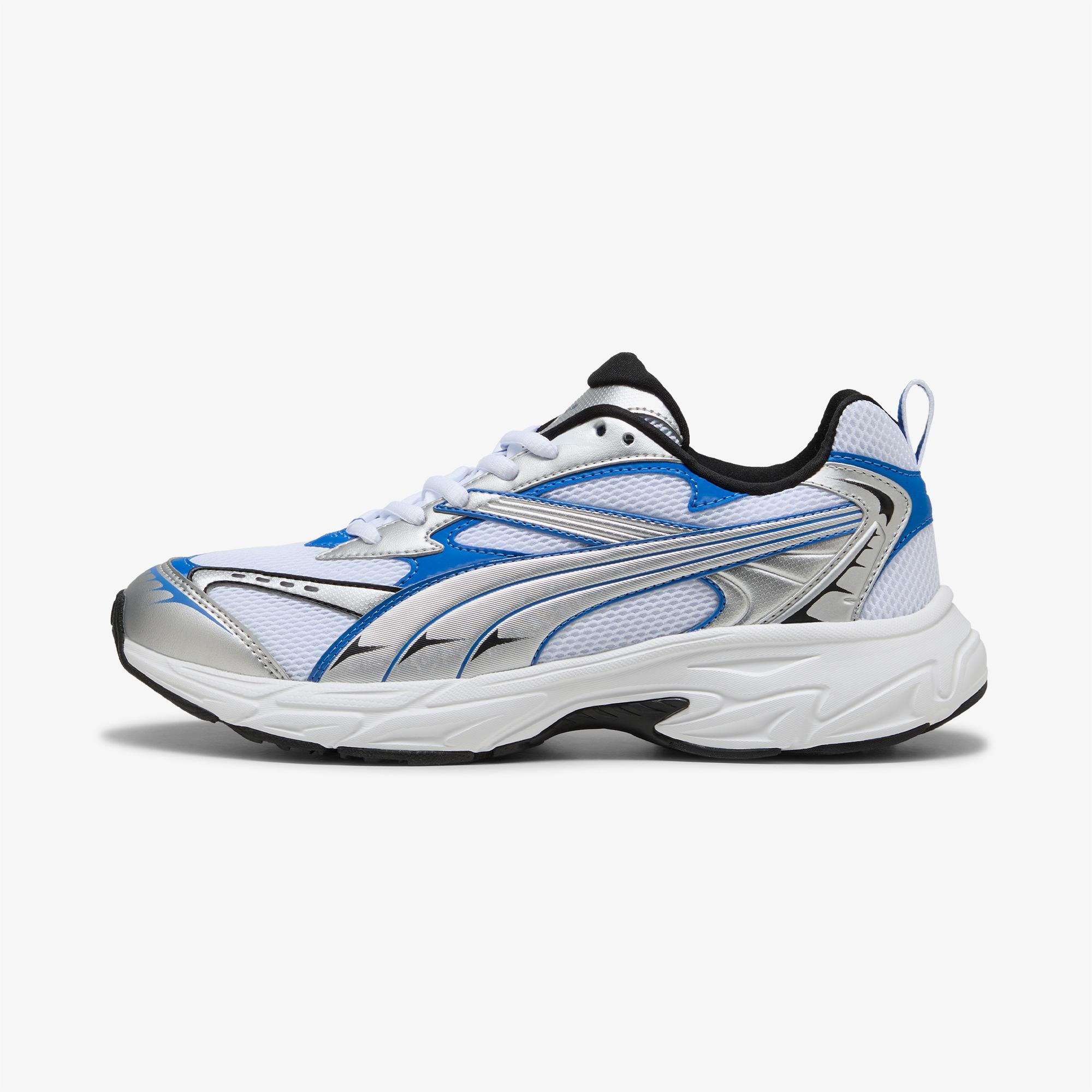 Puma Morphic Unisex Mavi Detaylı Beyaz Spor Ayakkabı