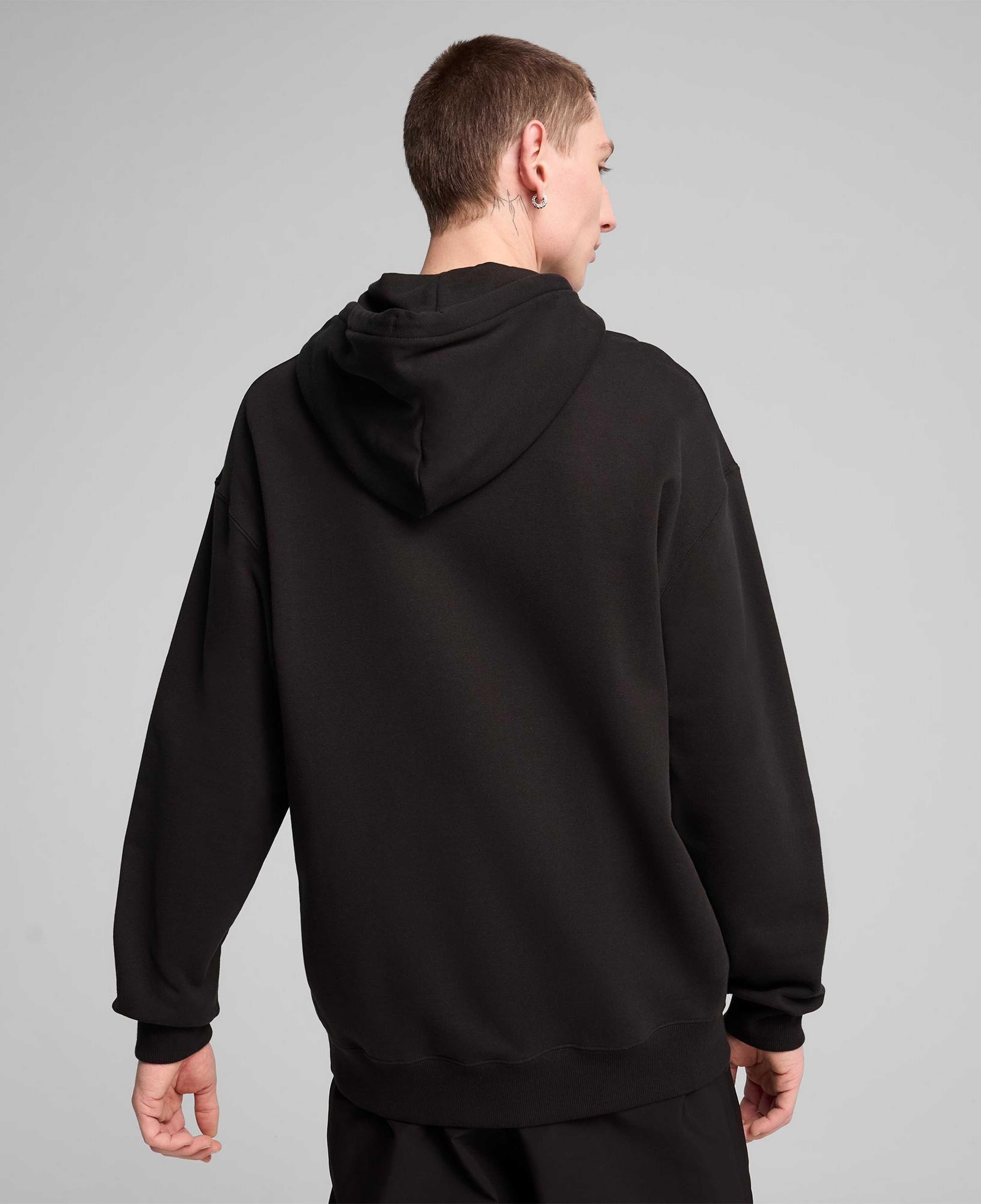 Puma Wardrobe Essentials Relaxed Erkek Siyah Sweatshirt