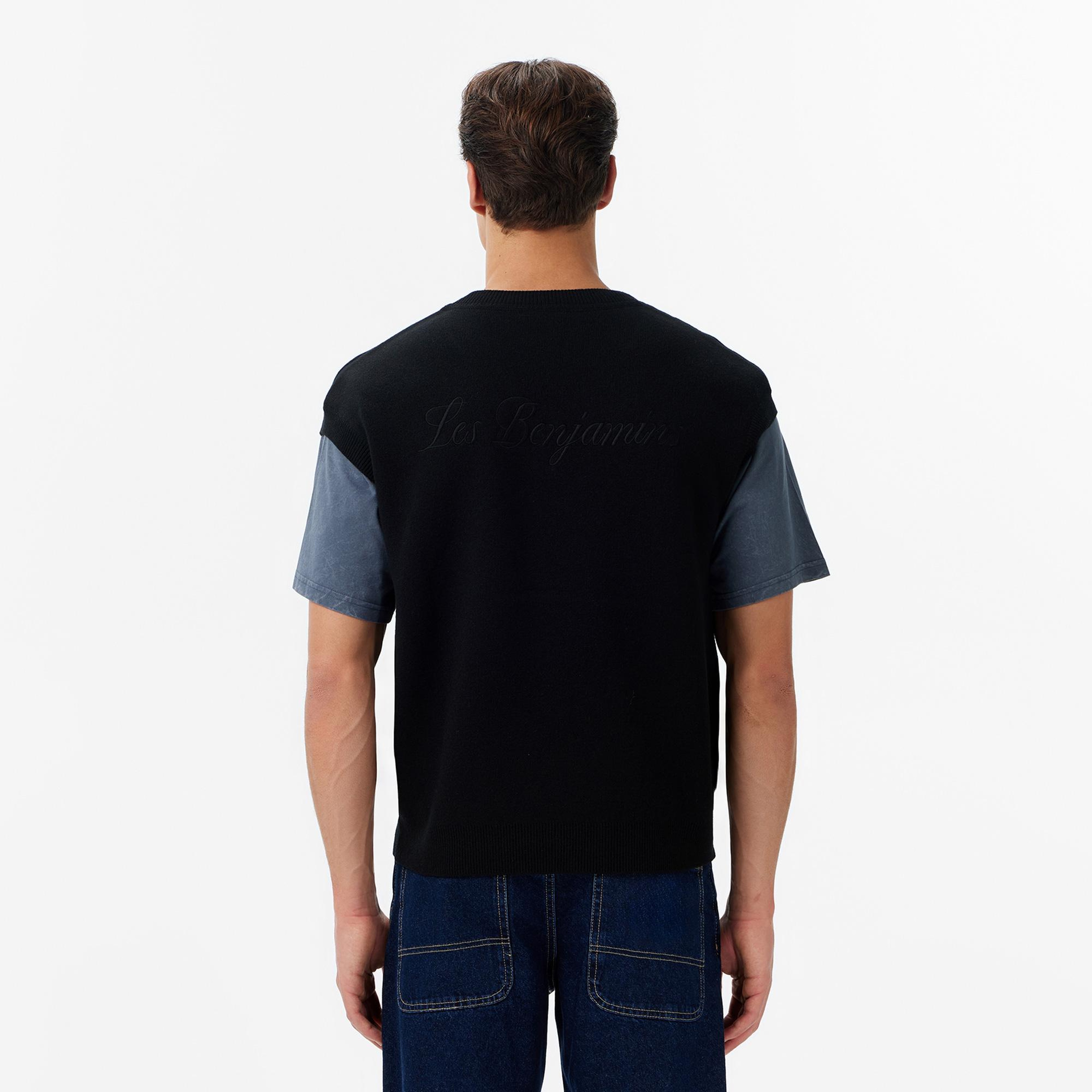 Les Benjamins Regular Fit Erkek Siyah Yelek