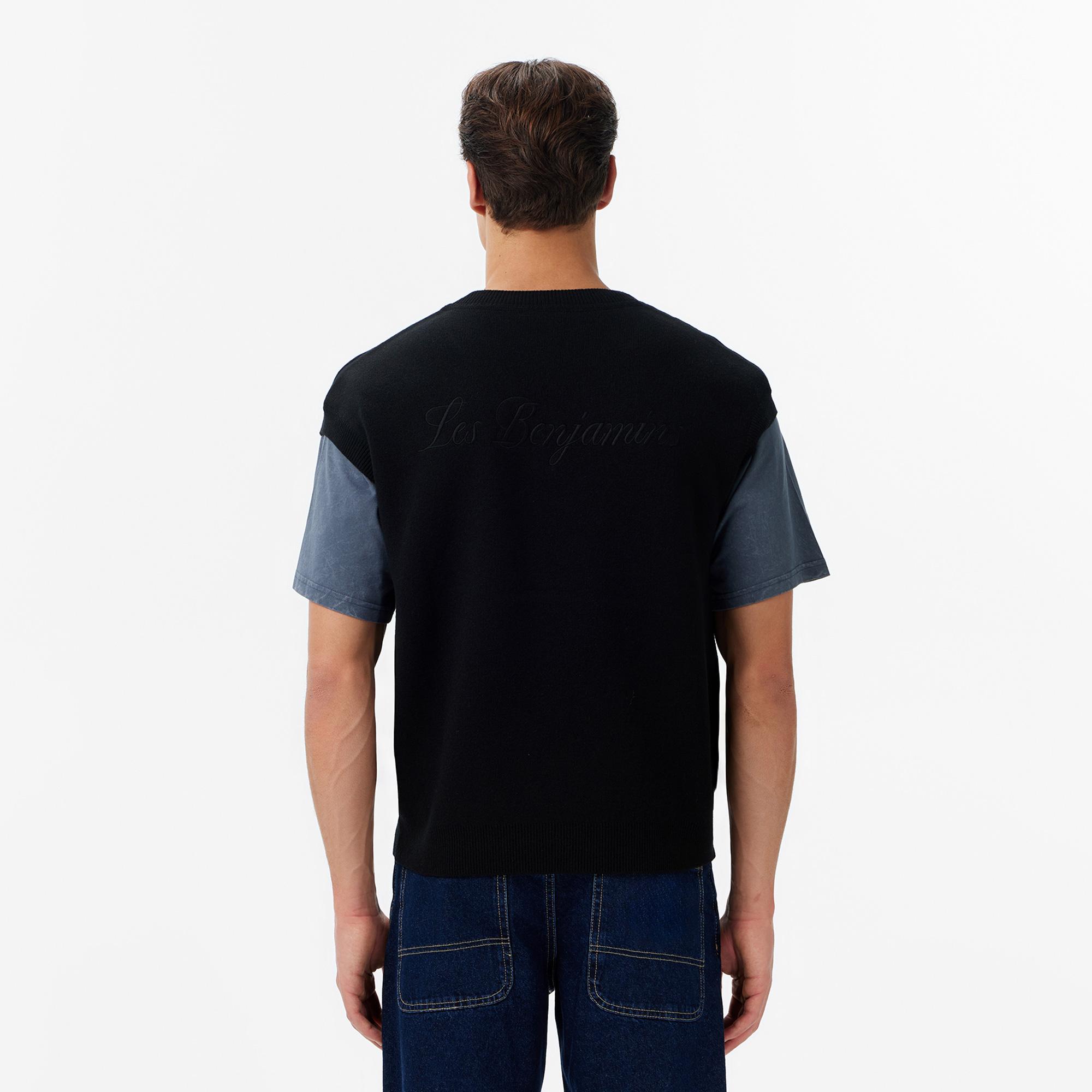 Les Benjamins Regular Fit Erkek Siyah Yelek