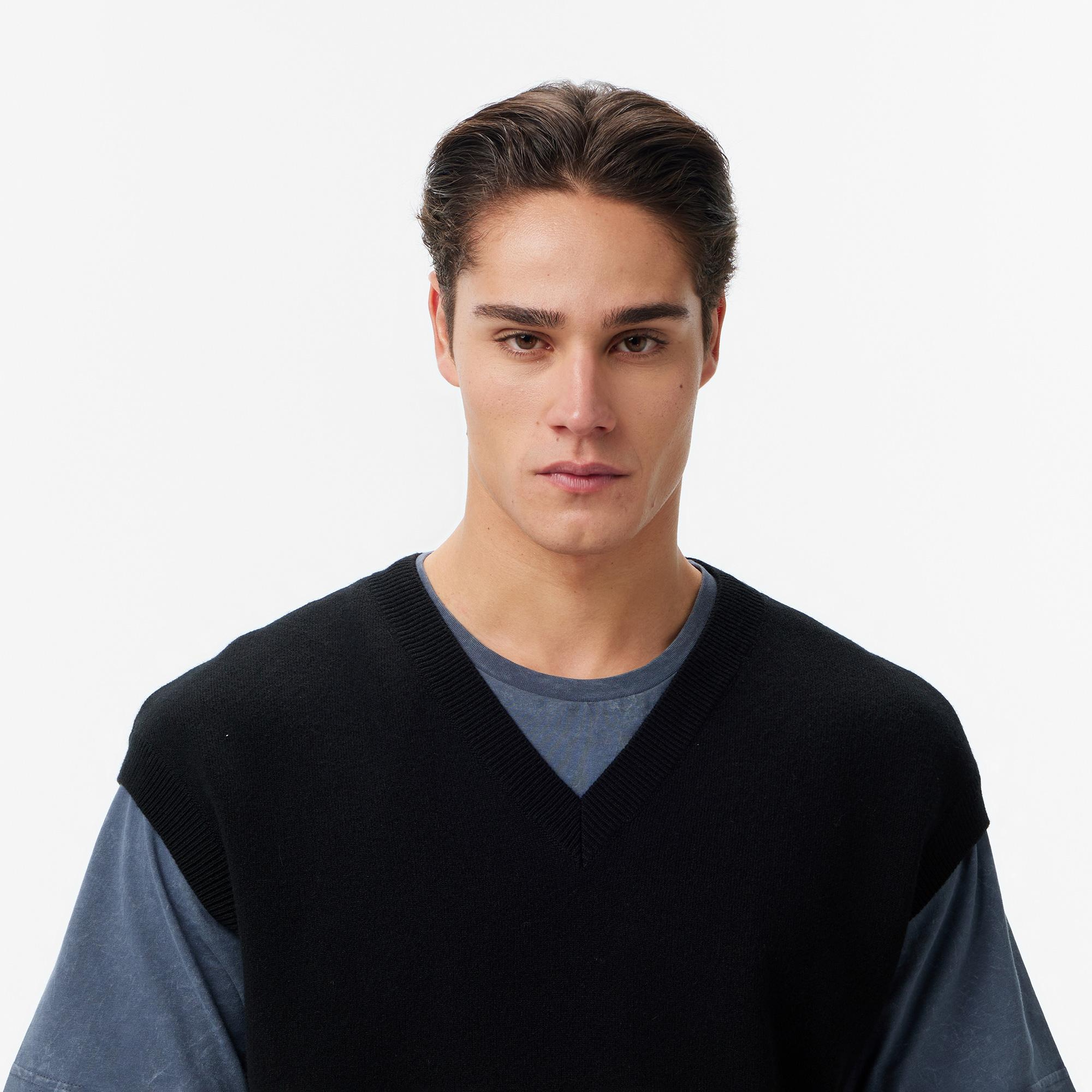 Les Benjamins Regular Fit Erkek Siyah Yelek