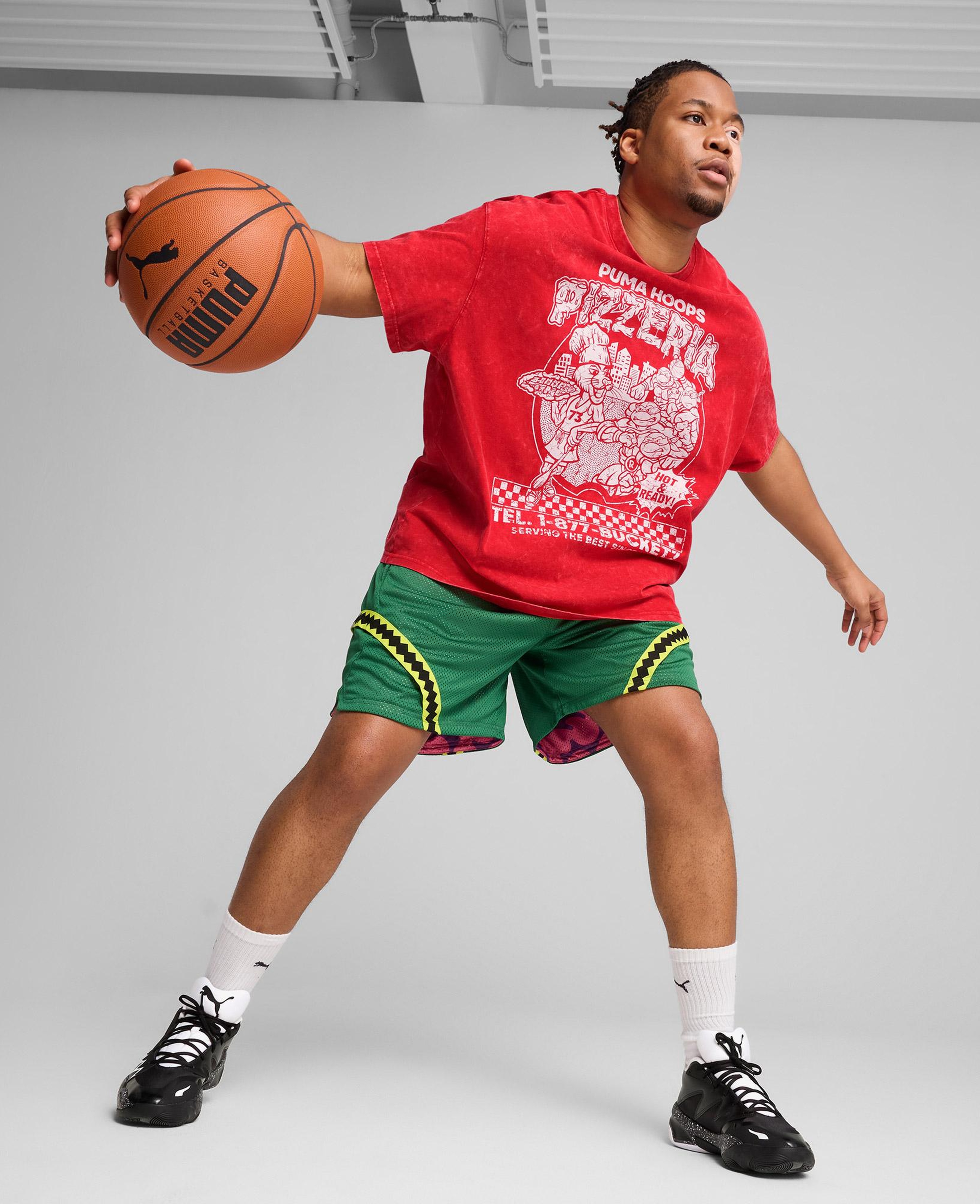 Puma X TMNT Erkek Kırmızı Basketbol T-Shirt