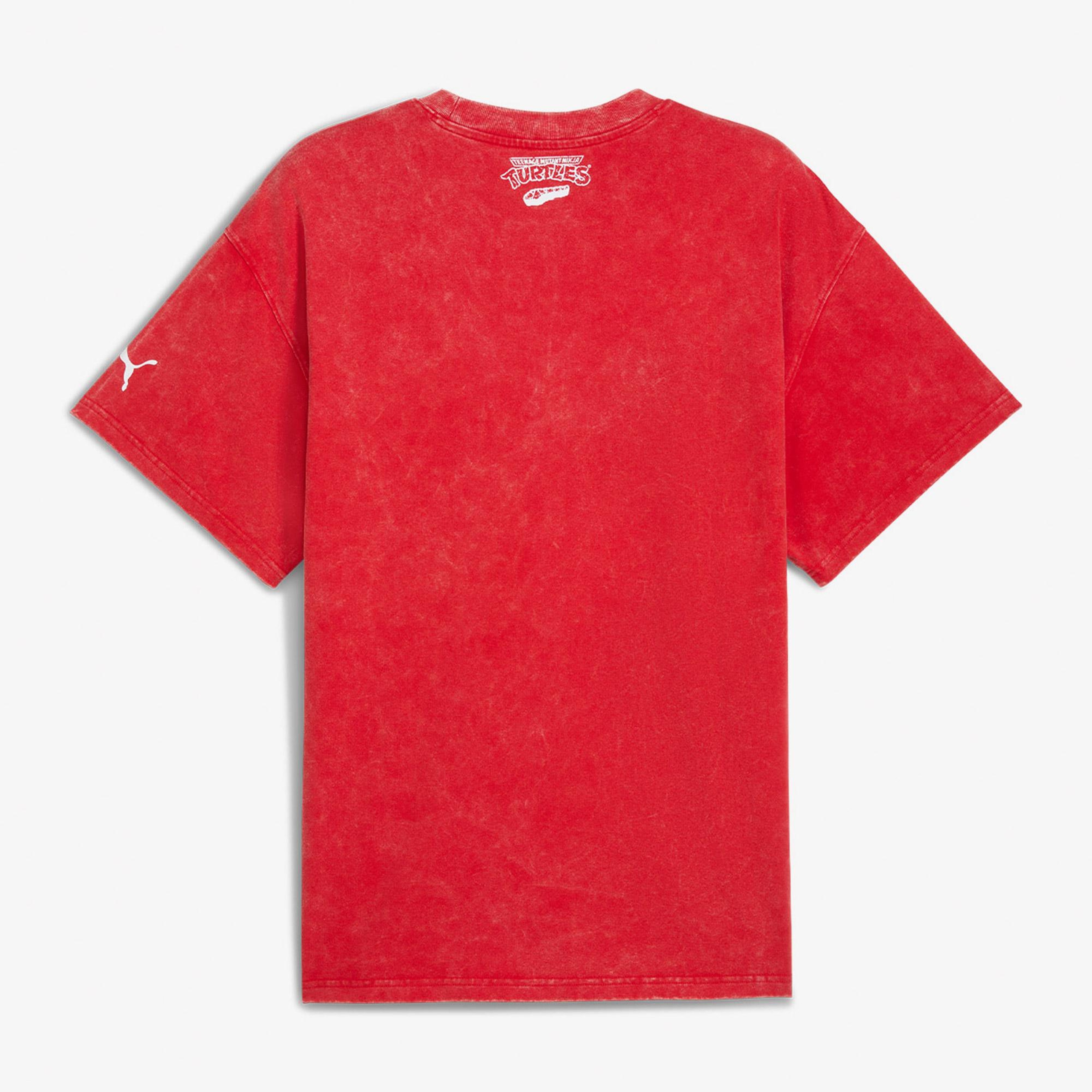 Puma X TMNT Erkek Kırmızı Basketbol T-Shirt