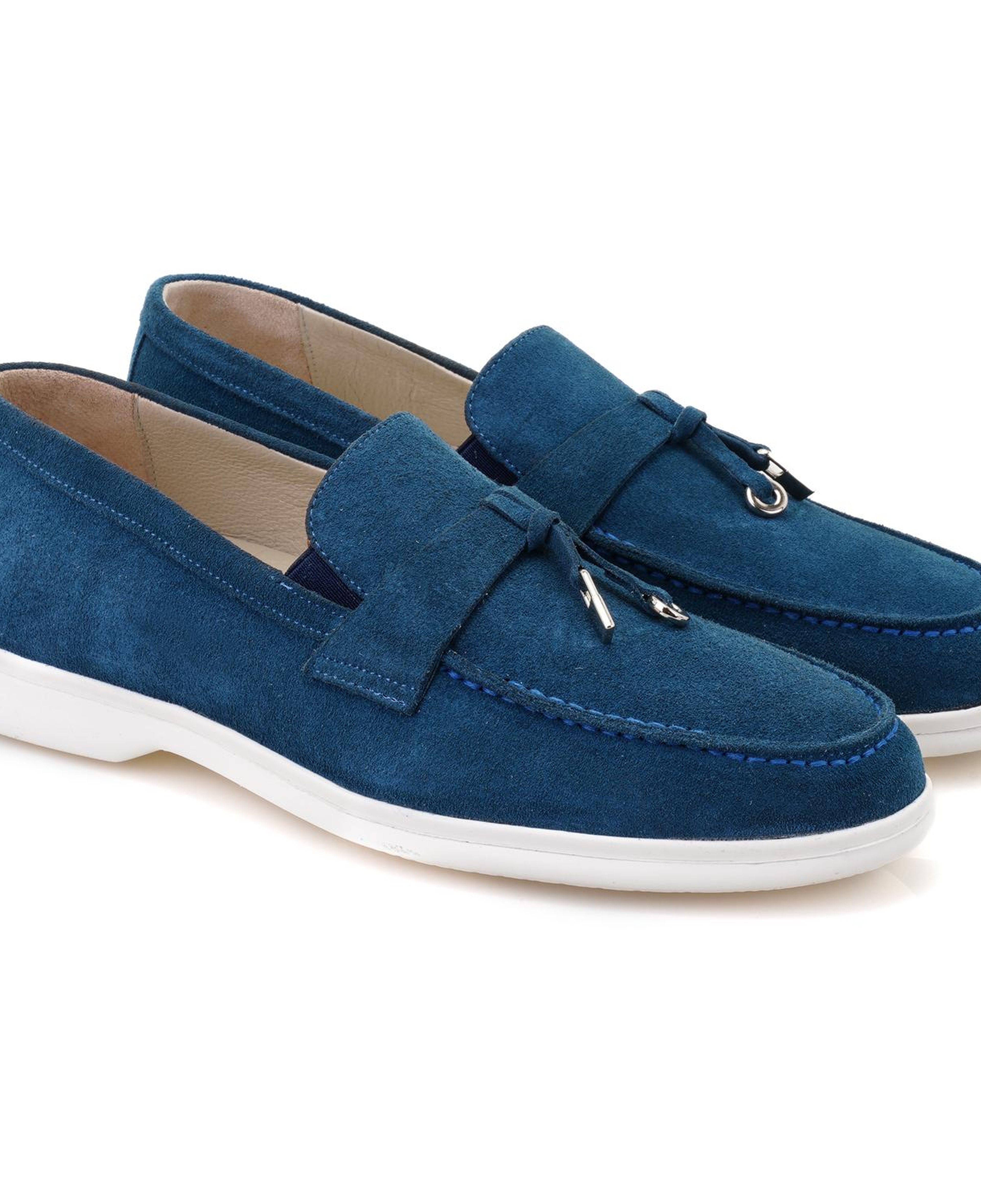 Kaitlin Mavi Erkek Süet Deri Loafer