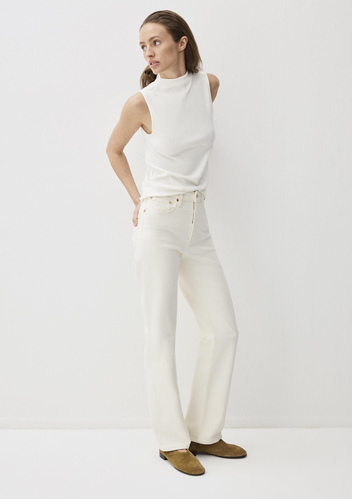 Mavi Sky Classic Denim Ekru Jean Pantolon 1010627-88689