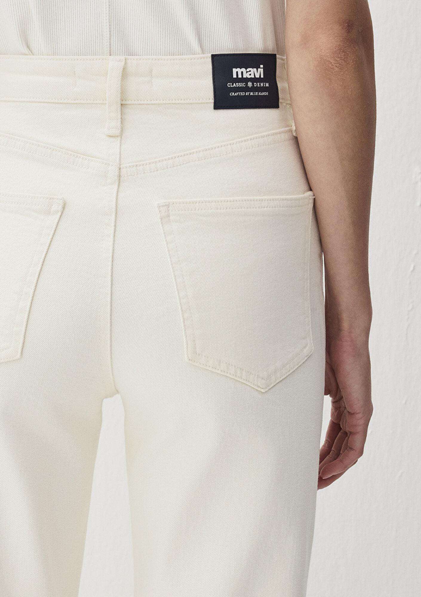 Mavi Sky Classic Denim Ekru Jean Pantolon 1010627-88689