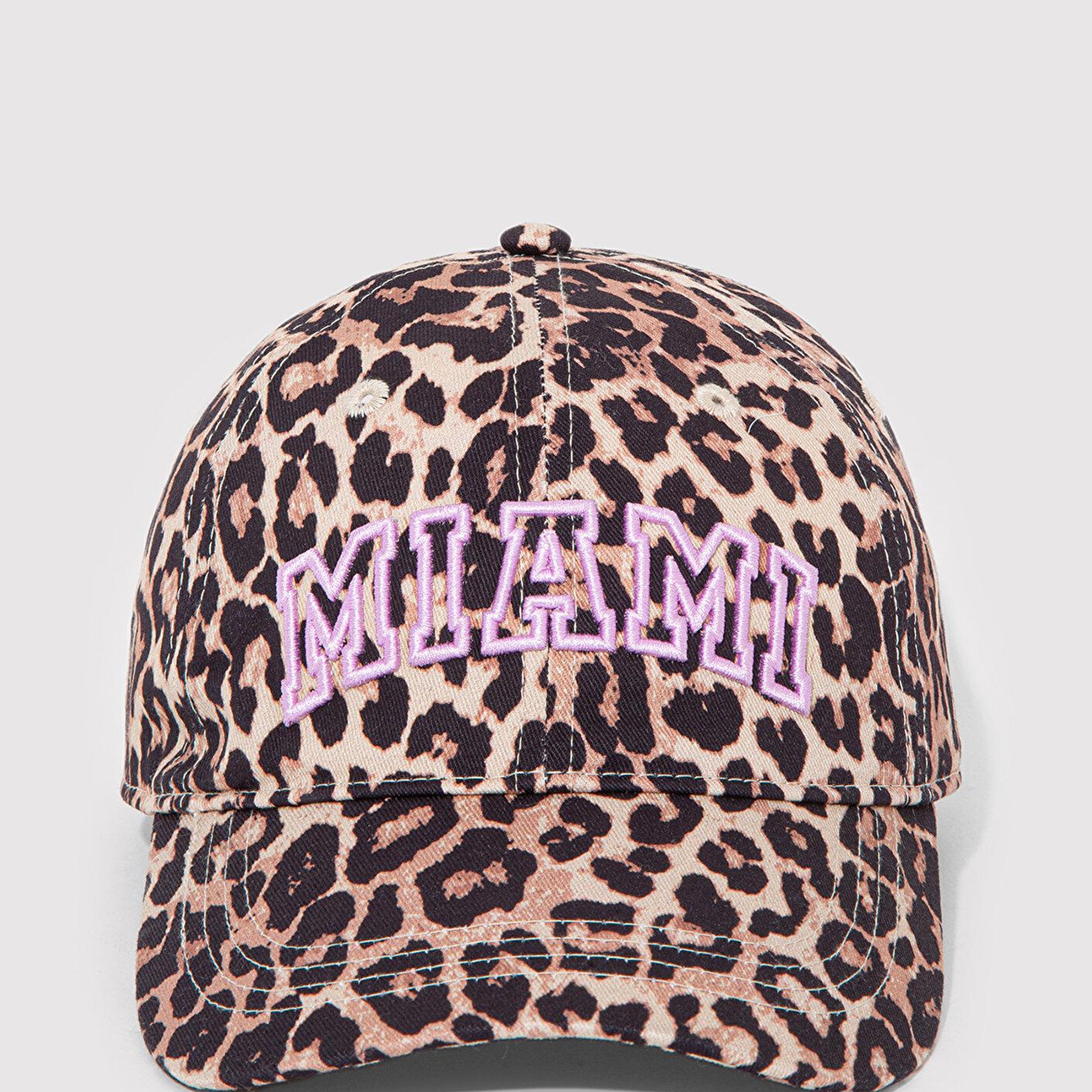 Mavi Leopar Desenli Şapka 1913001-25818