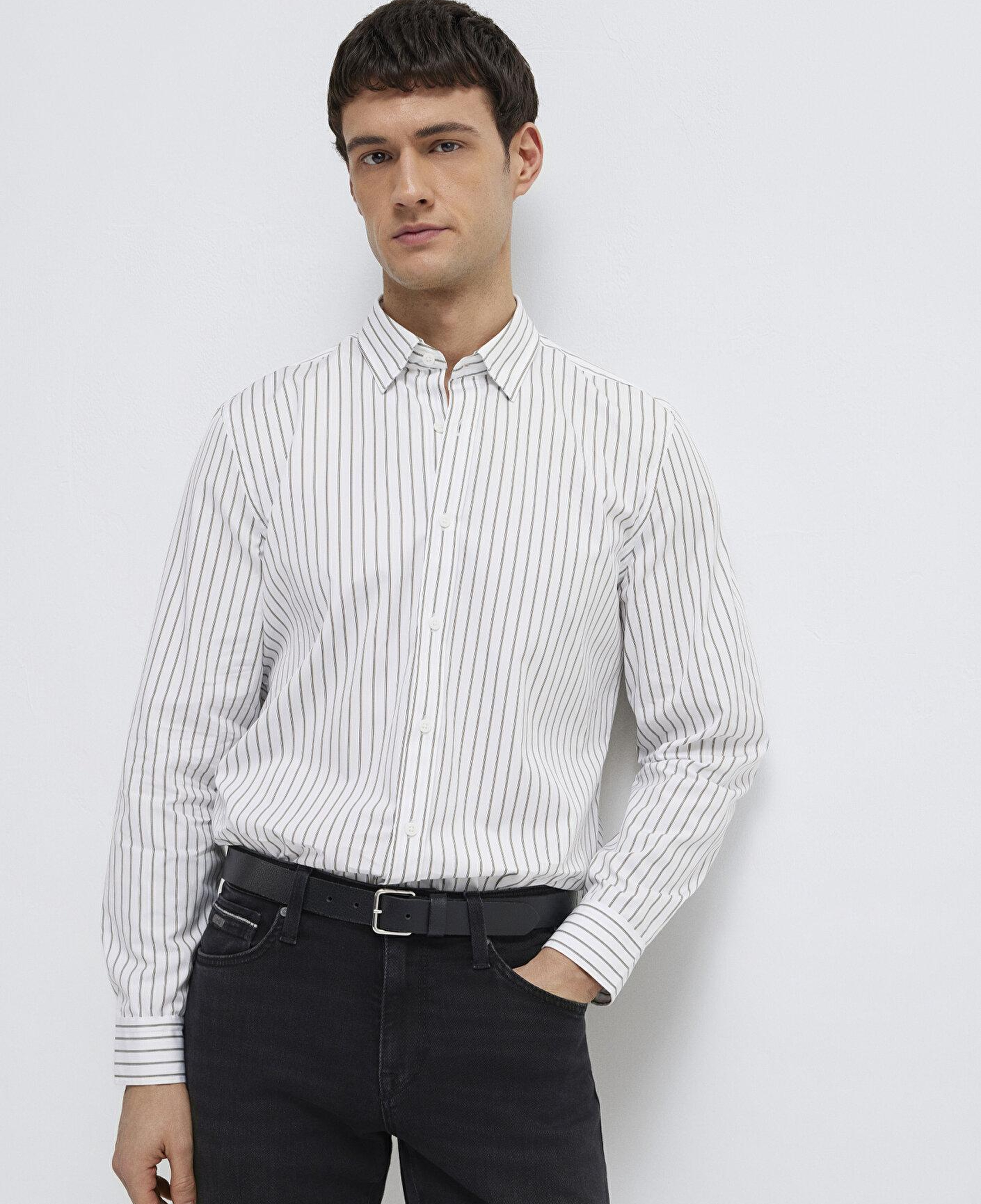 Mavi Beyaz Gömlek Regular Fit / Normal Kesim 0211864-91411